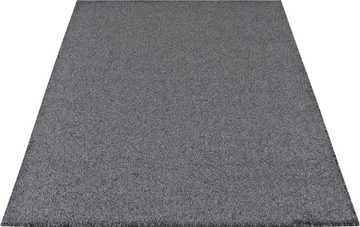 Teppich Kurzflor-Frisee MALAGA 4700 uni meliert, my home, rechteckig, Höhe: 10 mm, Wohnzimmer, Schlafzimmer, flacher robuster Teppich, Läufer und Rund