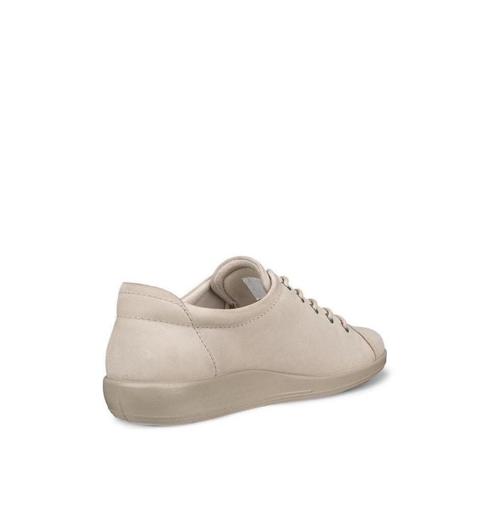 Ecco Soft 2.0 Tie (leichte und flexible Sohle) hellgrau Damen Sneaker günstig online kaufen