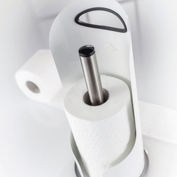 WESCO Kochtopf WESCO Papierrollenhalter Küchenrollenhalter matt weiß