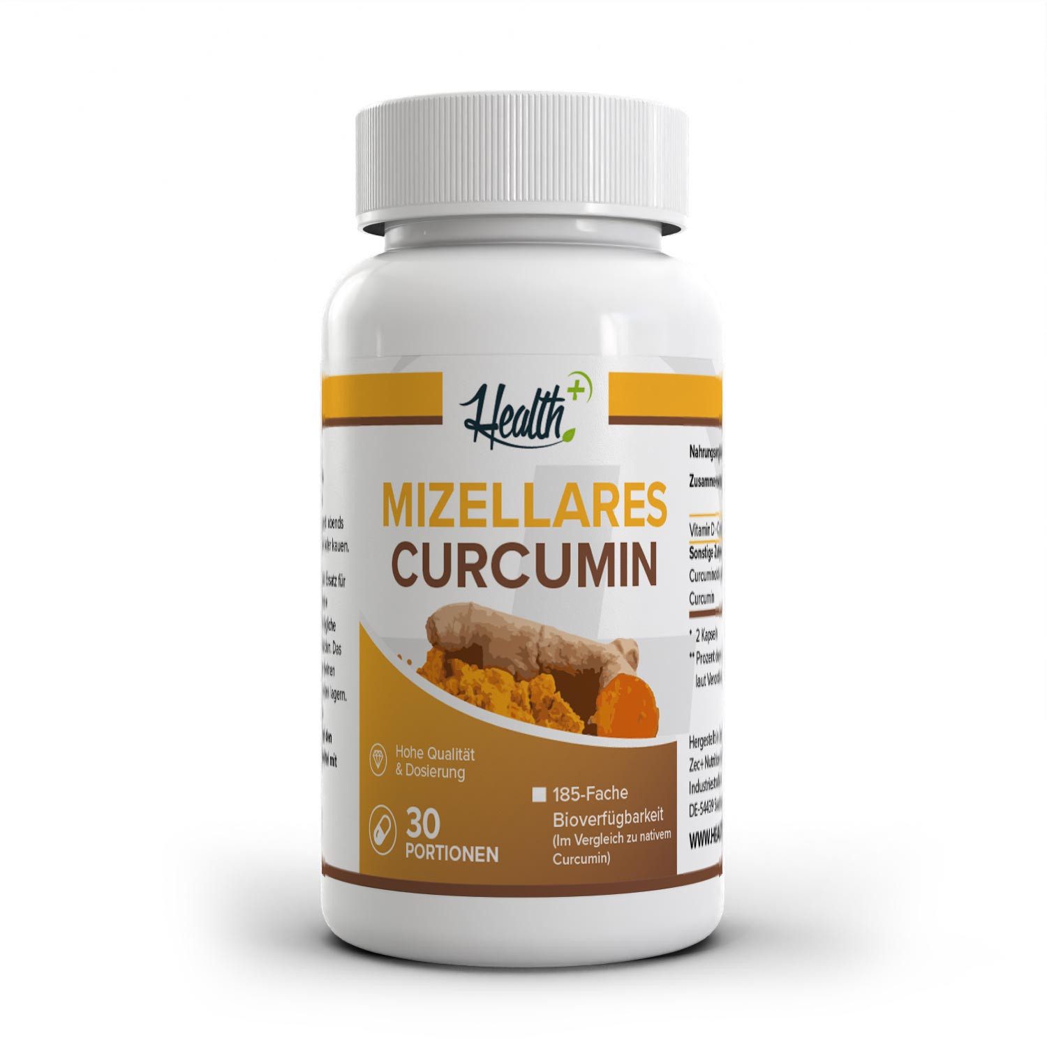 Zec+ Nutrition HEALTH+ MIZELLARES CURCUMIN, 60 Kapseln Kapsel