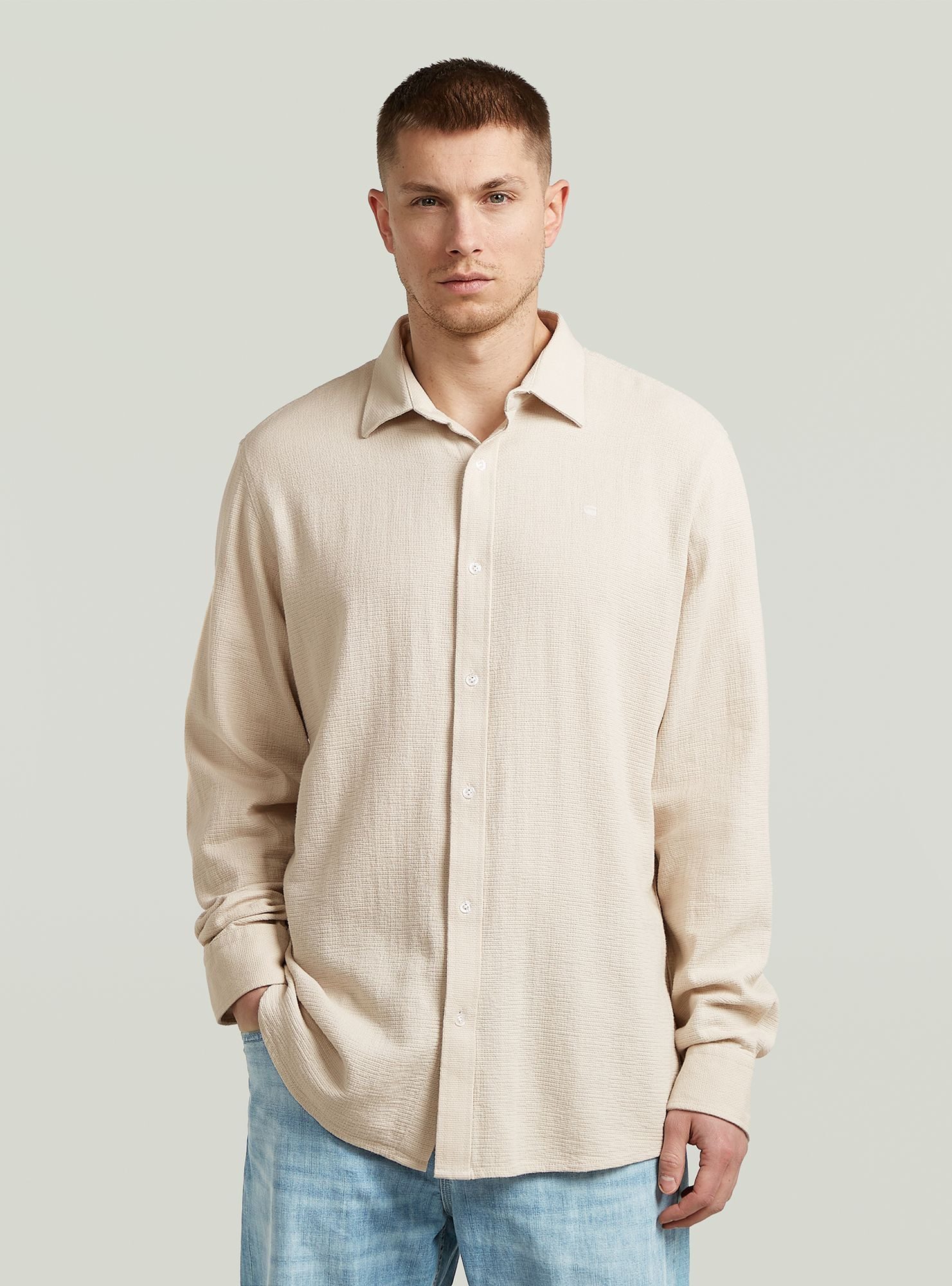 Langarmshirt Clean Regular Hemd