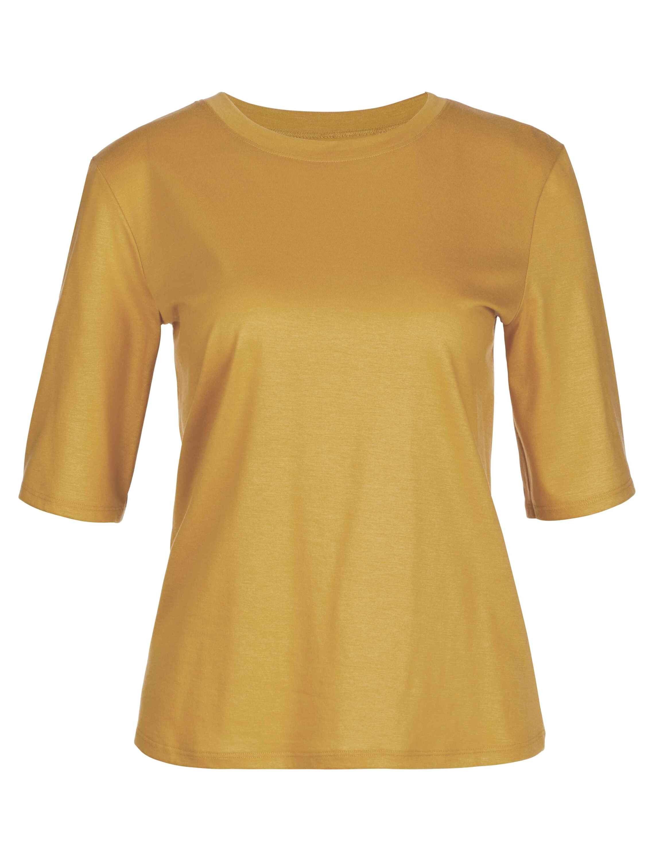 CALIDA Kurzarmshirt Kurzarm-Shirt (1-tlg) sautere yellow