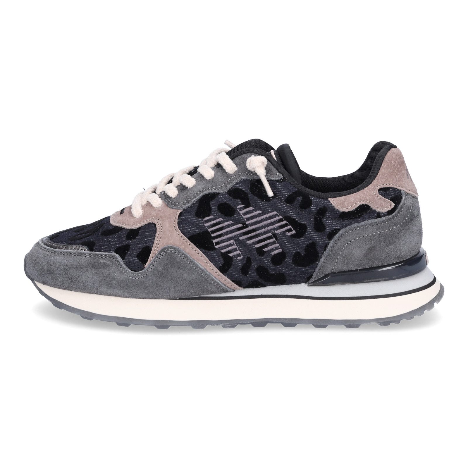 Maripé Maripé Damen Sneaker Amsterdam grau leo Sneaker günstig online kaufen