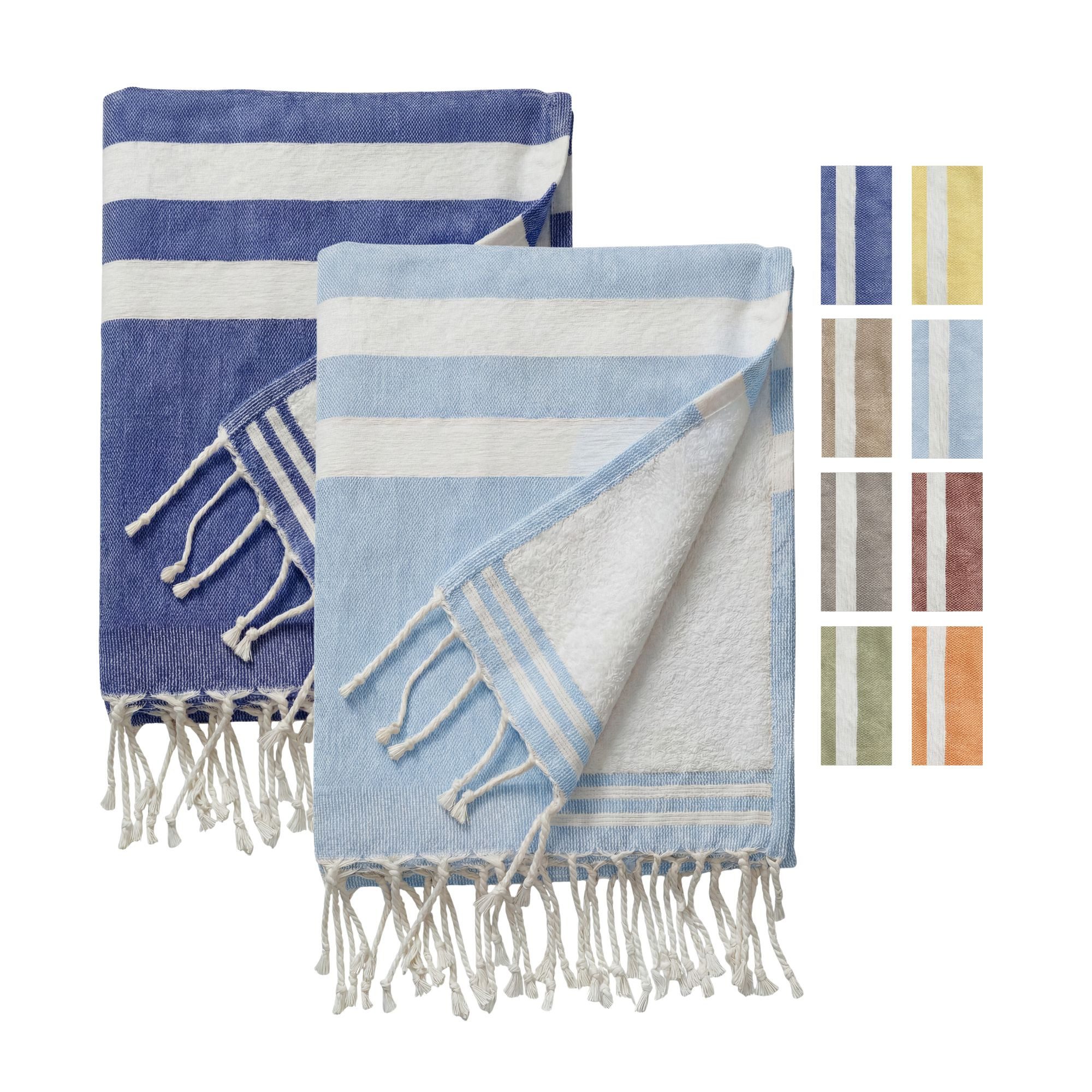 furora HOLIDAY Badetuch Saunahandtuch 100x200 cm Frottier - Badetuch XXL Strandhandtuch Groß, Frottee und Badetuch zugleich aus 100% Baumwolle in brillanten Farben