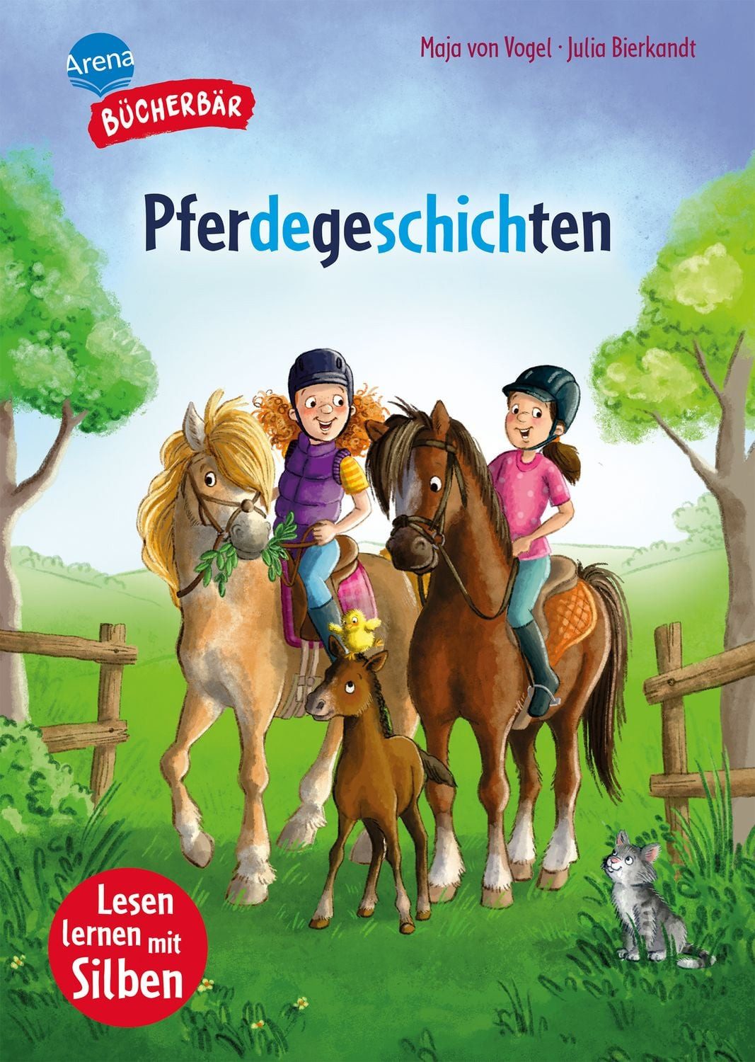 Pferdegeschichten / Maja von Vogel, Bücherbär: Erstlesebuch; Pferdestarker Lesespaß ab der 1. Klasse, Lesen lernen mit Silben. Für Jungen und Mädchen
