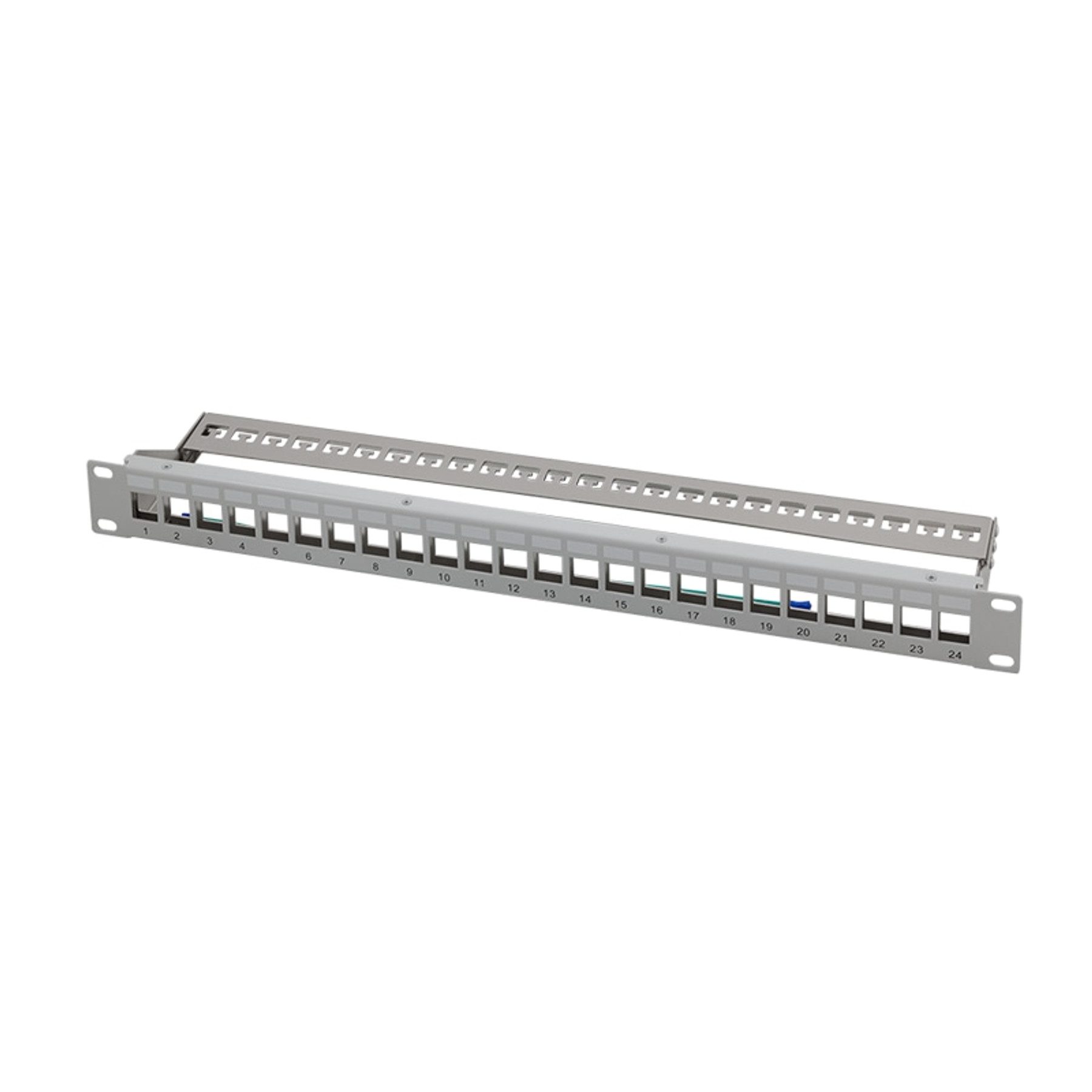 LOGILINK Patchpanel NK4057, 19", 24 Netzwerk-Patch-Panel