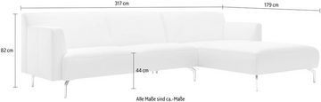 hülsta sofa Ecksofa hs.446, in minimalistischer, schwereloser Optik, Breite 317 cm