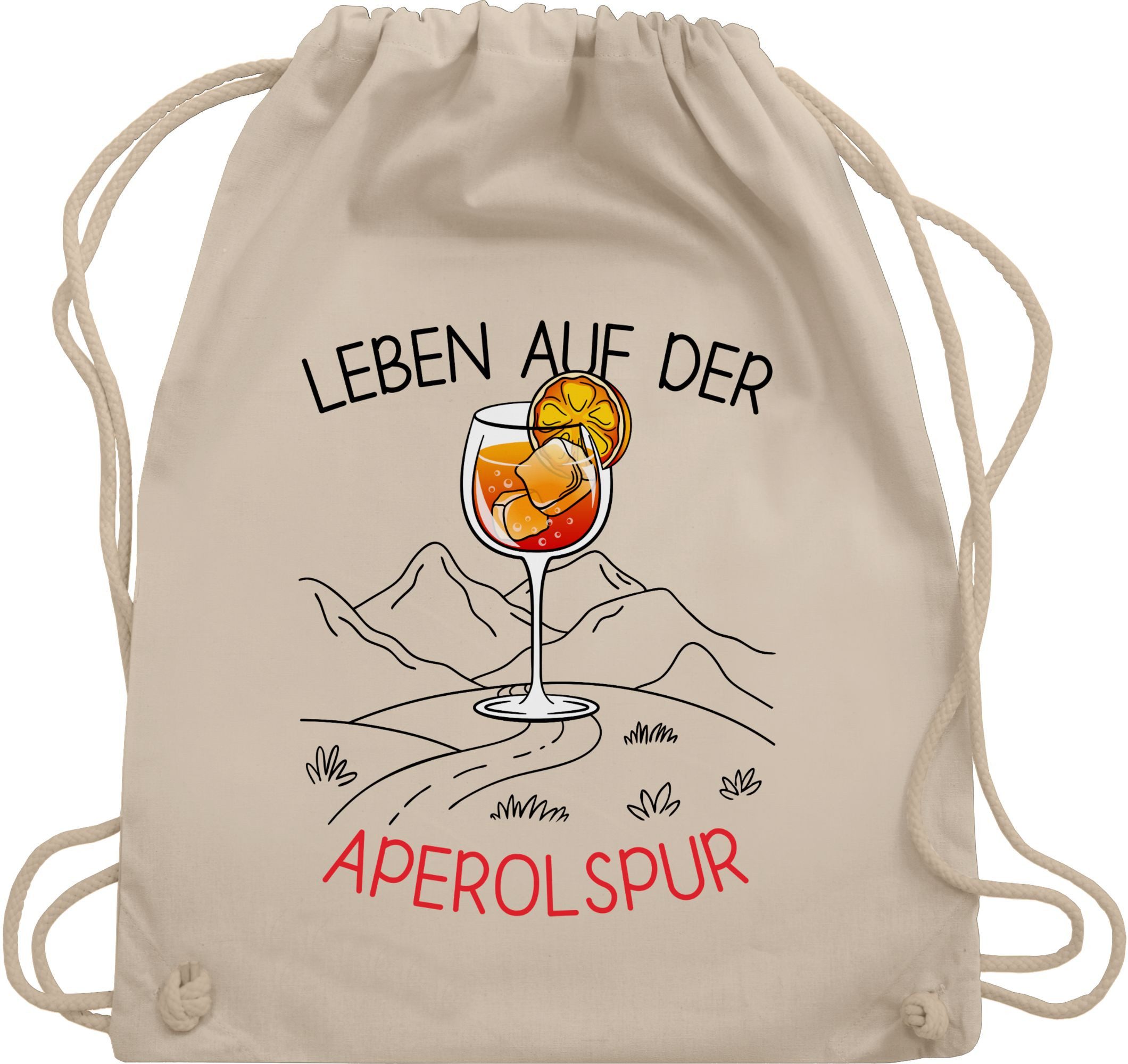 Shirtracer Turnbeutel Leben auf der Aperolspur, günstig online kaufen