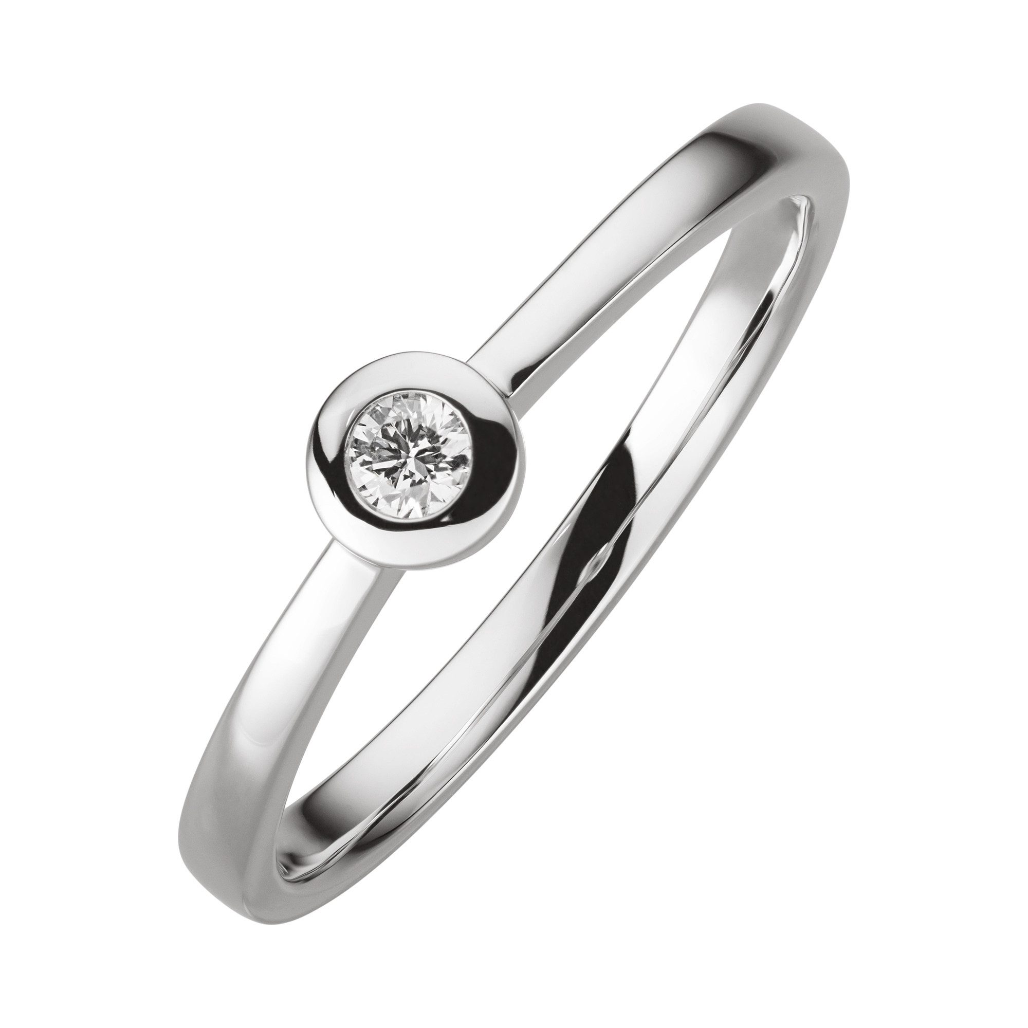 Orolino Fingerring 750 Gold 1x Brillant 0,07ct.