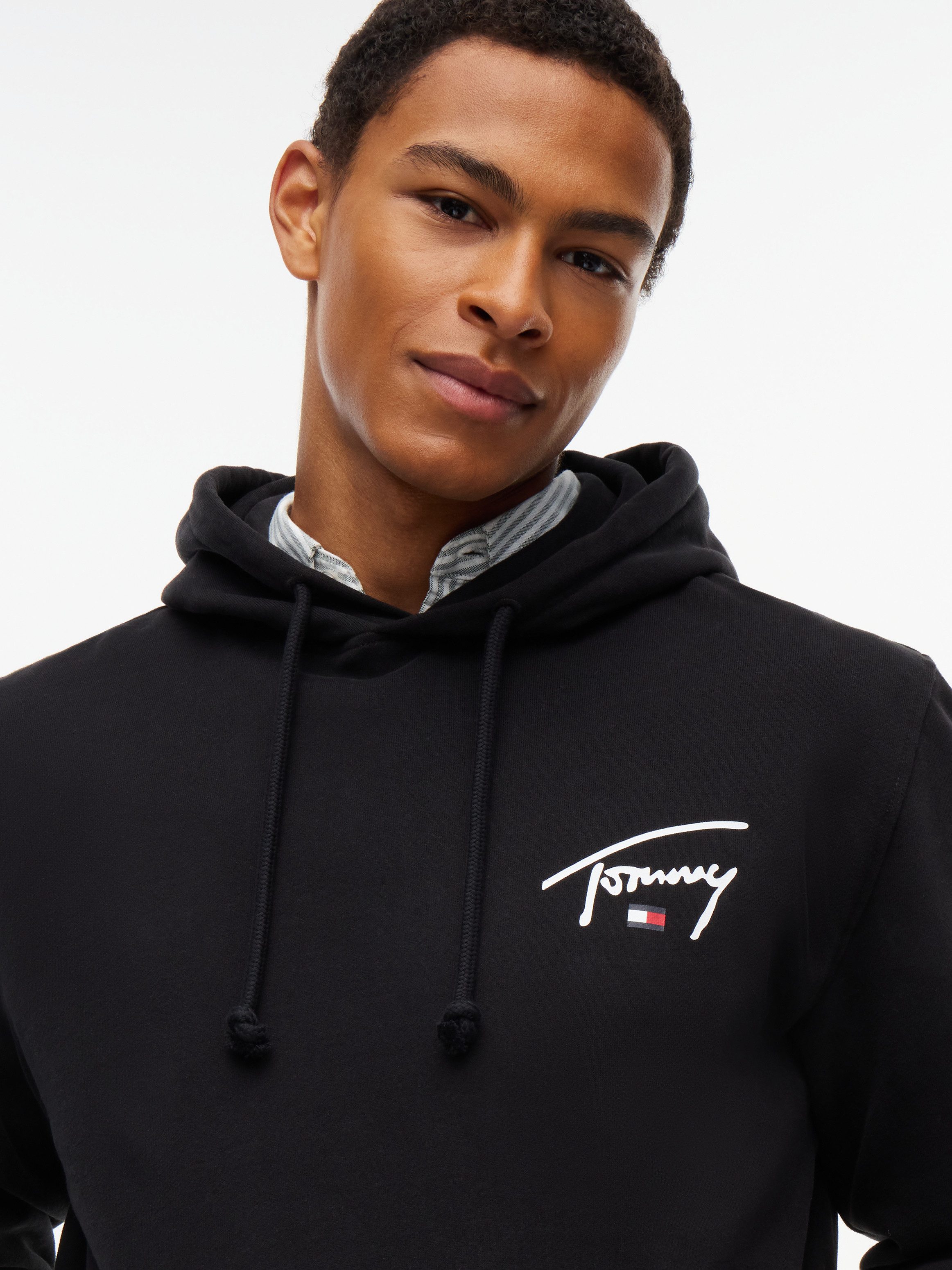 Tommy Jeans Kapuzensweatshirt REGULAR ENTRY SIGNATURE HOOD Regular fit mit Kapuze