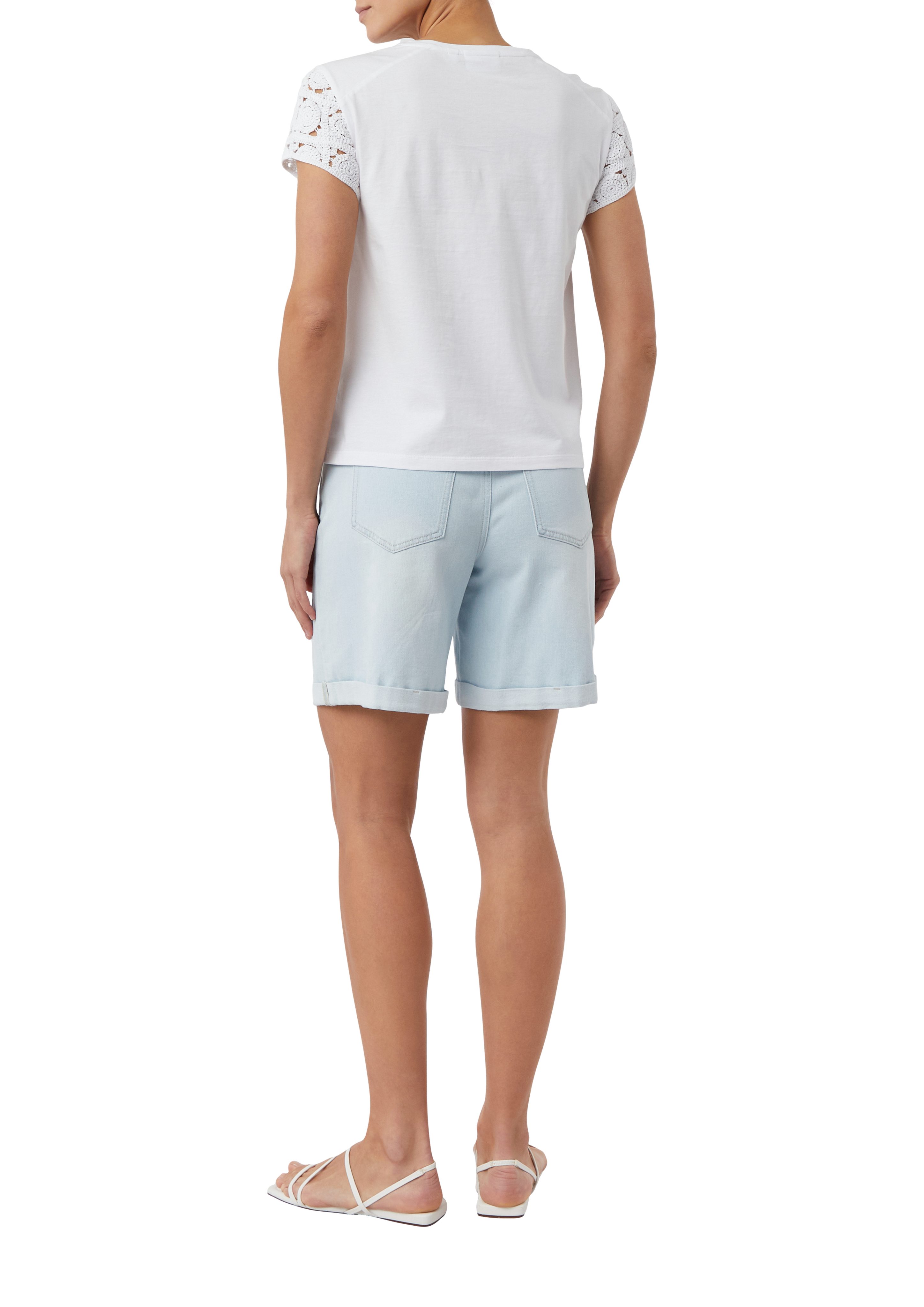 comma casual identity Kurzarmshirt Jersey-T-Shirt mit günstig online kaufen