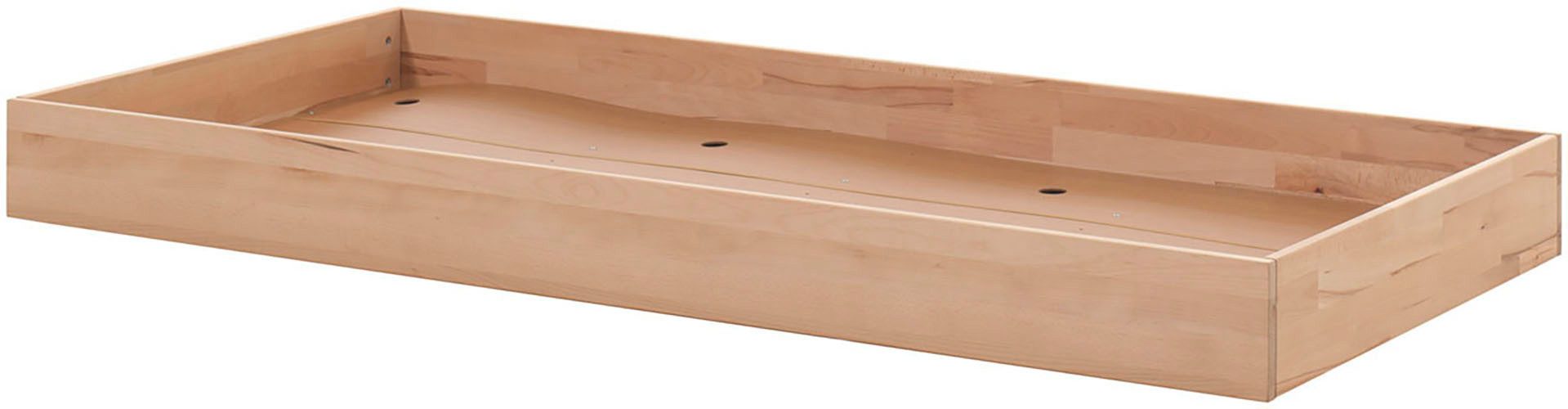 Vipack Bettschubkasten auf Rollen, einfach Bedienung, einsetzbar bei Betten der Serie Forrest (Innenmaß ca. B/H/T: 190x12x90 cm, mit duchgehenden Bodenplatten), als gelegentliches Zusatzbett oder als Stauraumfunktion einsetzbar