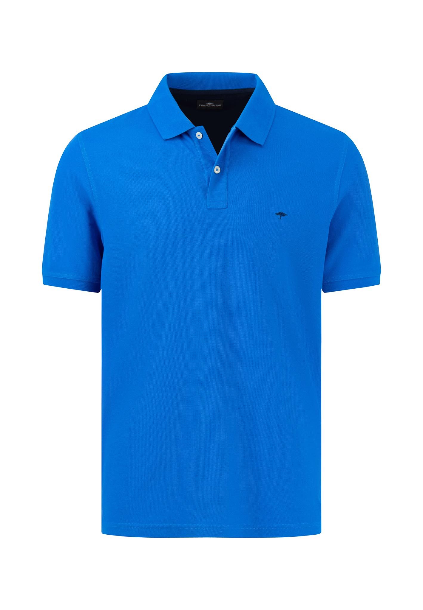 FYNCH-HATTON FYNCH-HATTON Poloshirt - Shirt aus Baumwolle mit Logo-Stickerei und Knopfleiste - T-Shirt Her