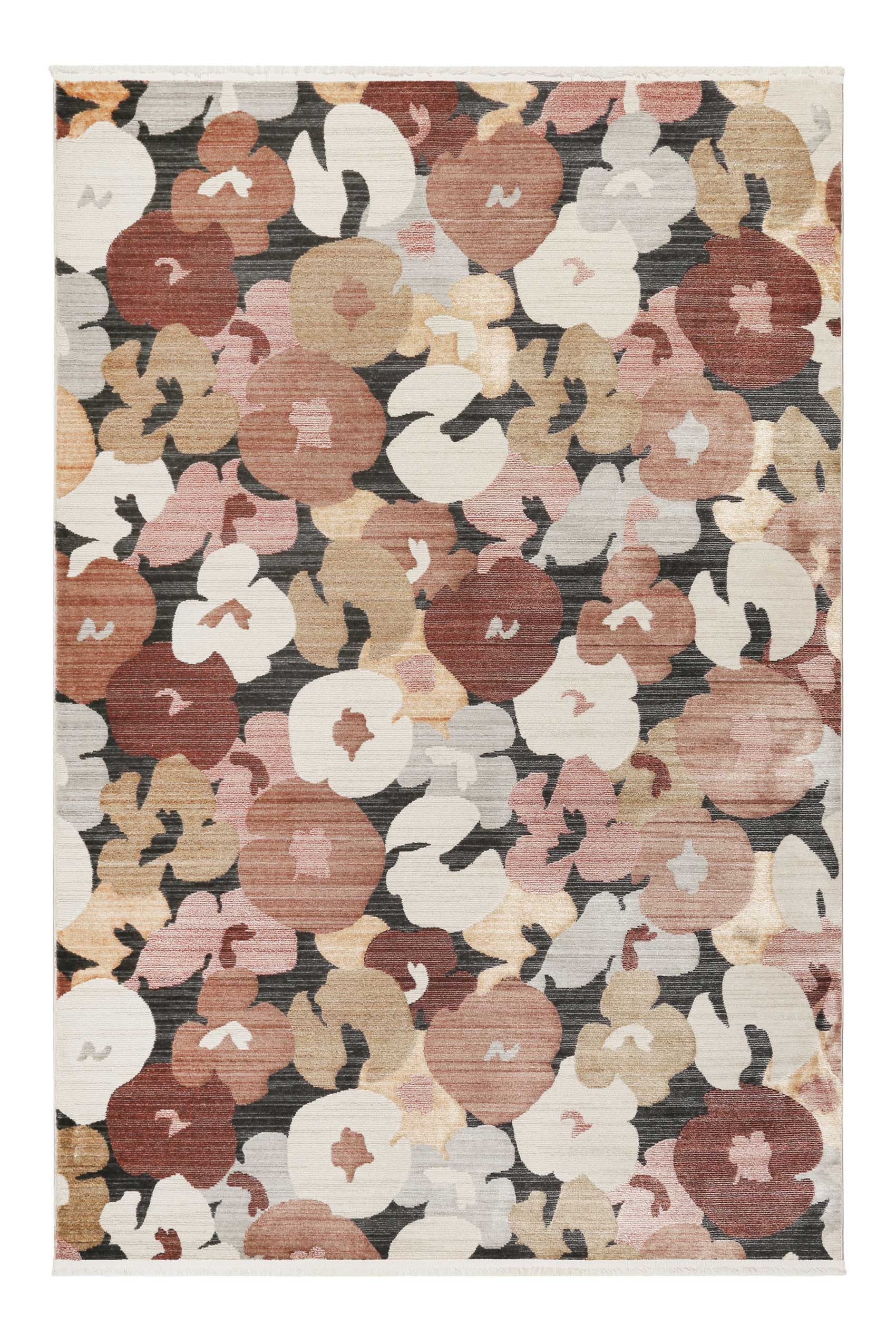 Esprit Teppich Agneta, rechteckig, Höhe: 7 mm, Kurzflorteppich, floral, gewebt, neutral, modern, Wohnzimmer, stilvoll