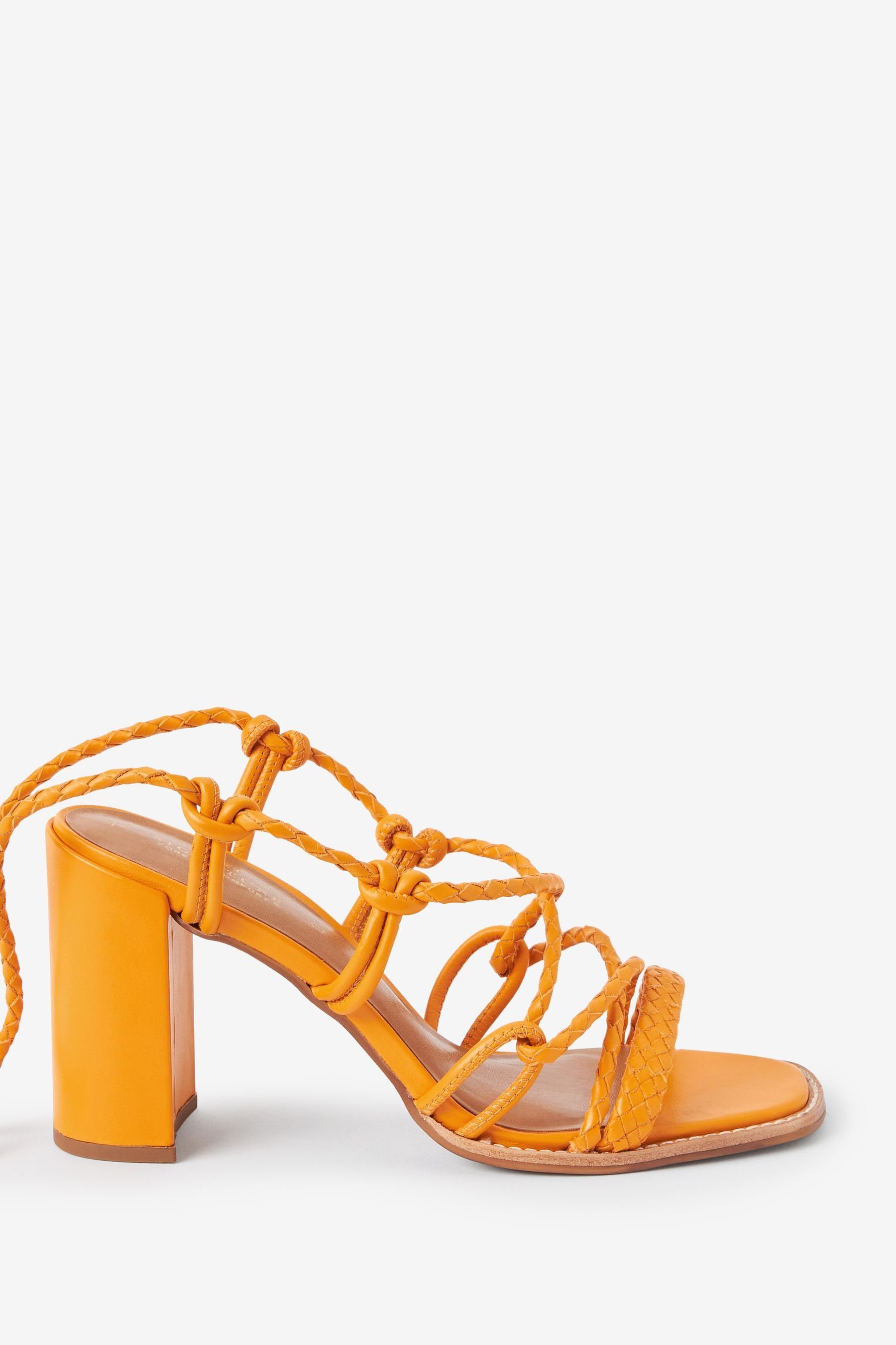 Next Signature Sandaletten mit Blockabsatz Sandalette (1-tlg) Orange