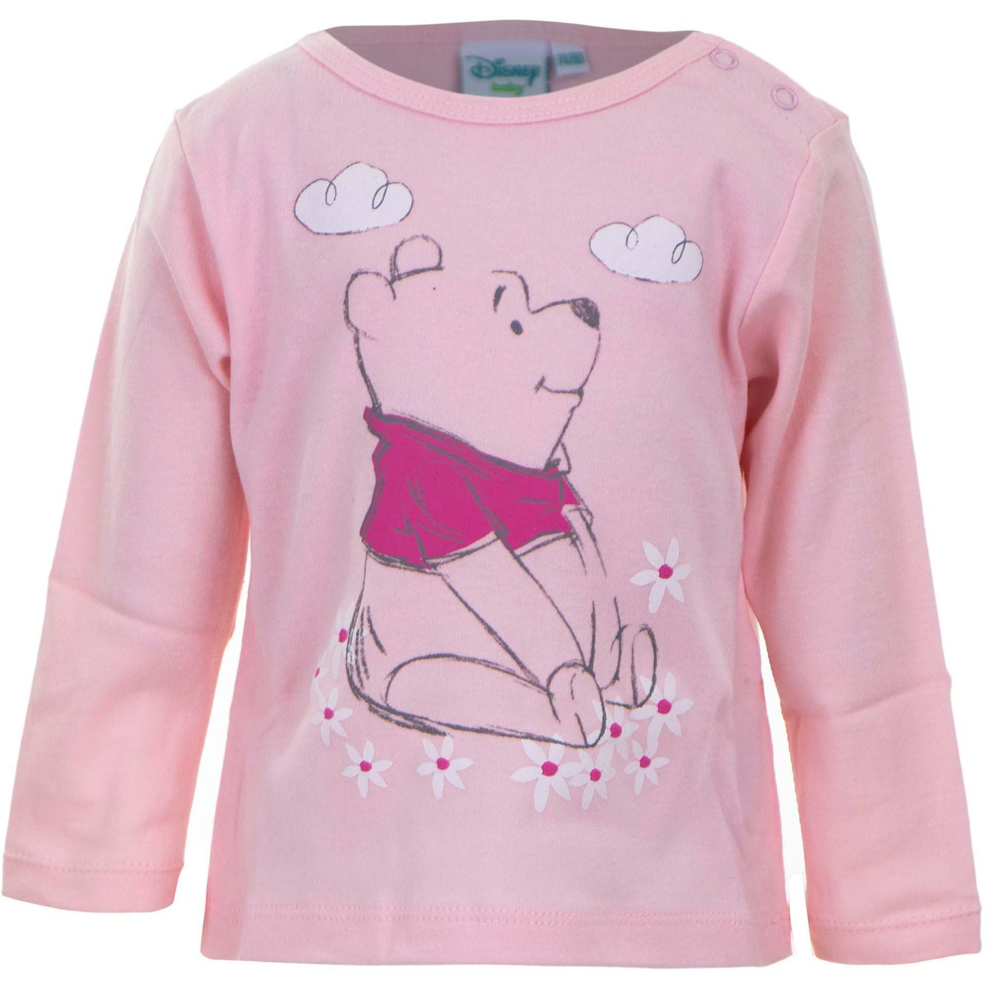 Langarmshirt Winnie the Pooh Baby Langarmshirt 2er Pack Rosa 100% Baumwolle