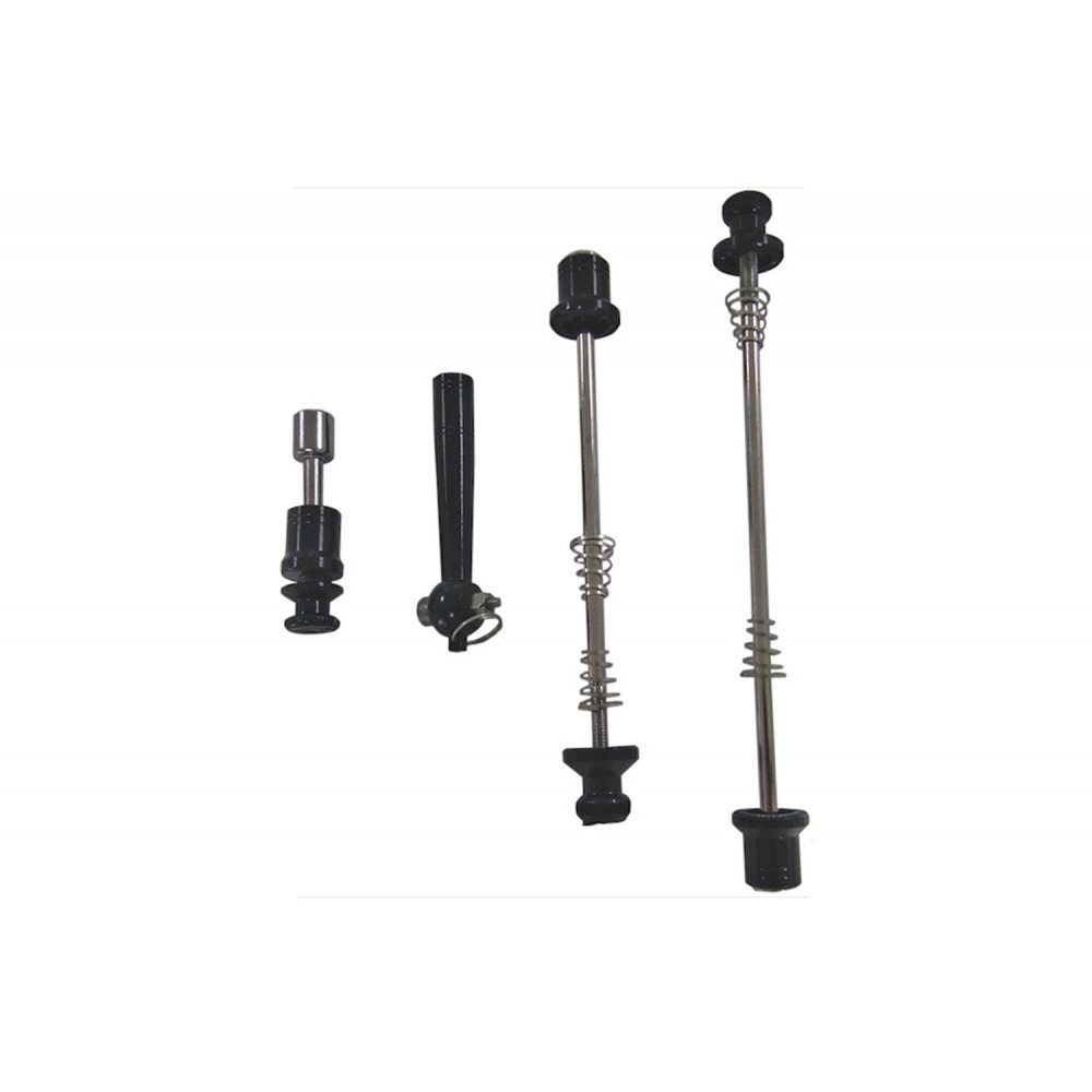 MATRIX Multifunktionsschloss Schnellspanner Set 5-Kant Diebstahlsicherung schwarz