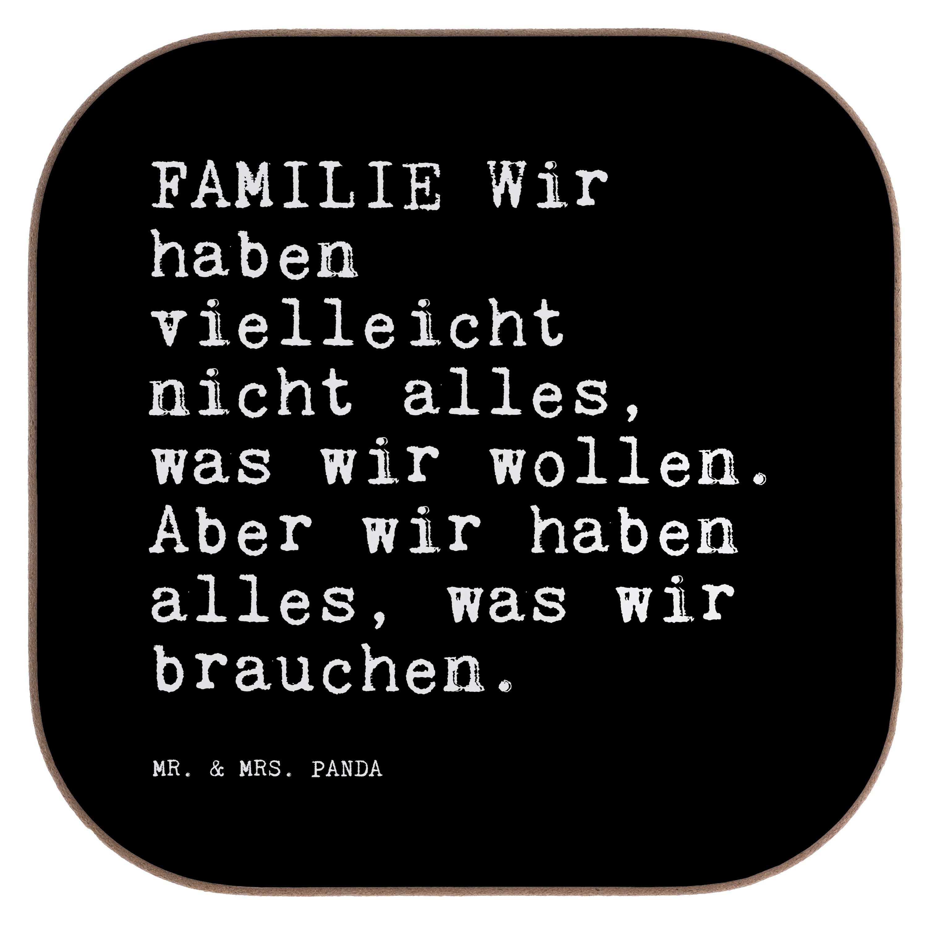 Mr. & Mrs. Panda Getränkeuntersetzer »FAMILIE Wir haben vielleicht