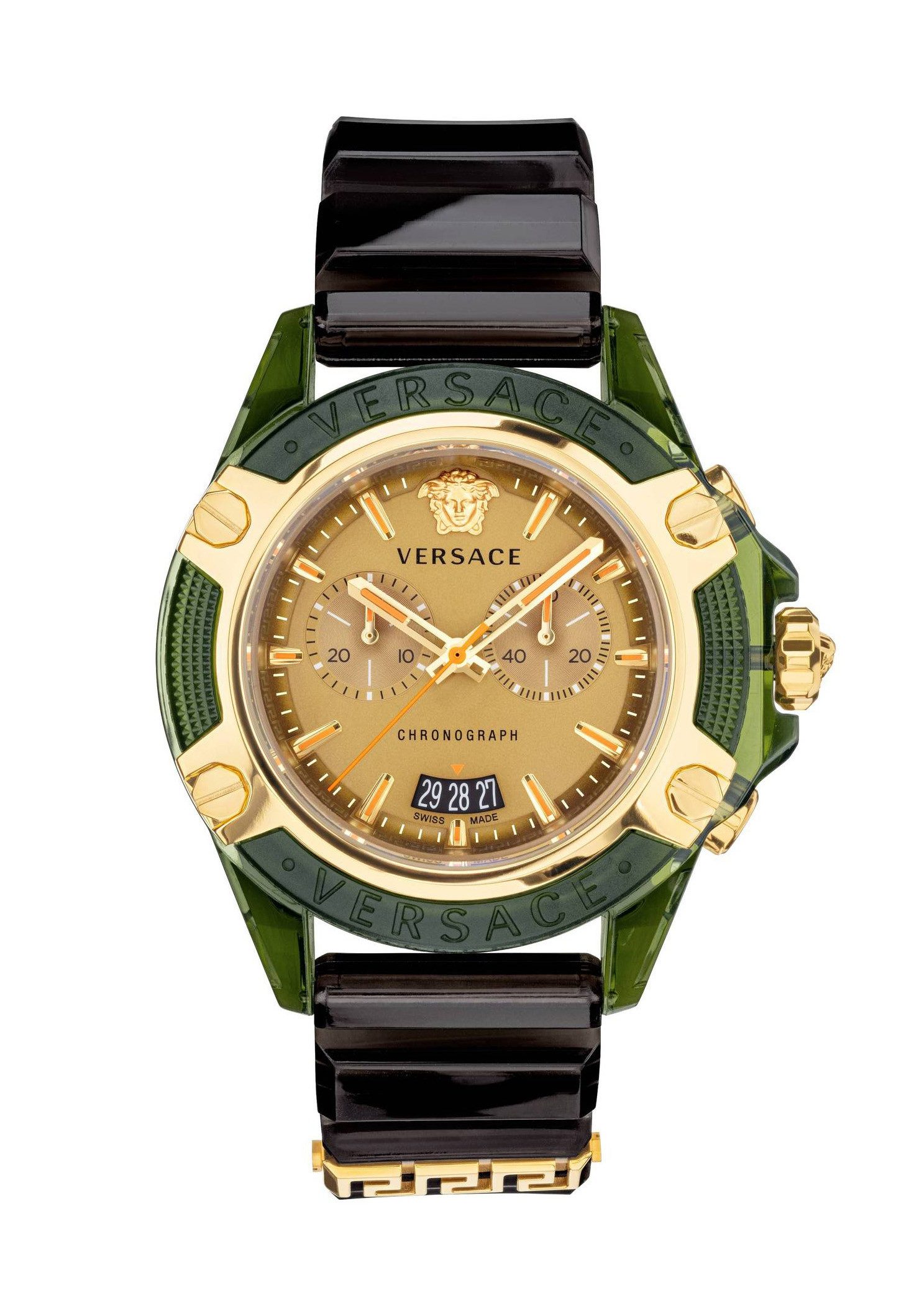 Versace Chronograph Chronograph für Herren, (1-tlg., Armbanduhr)
