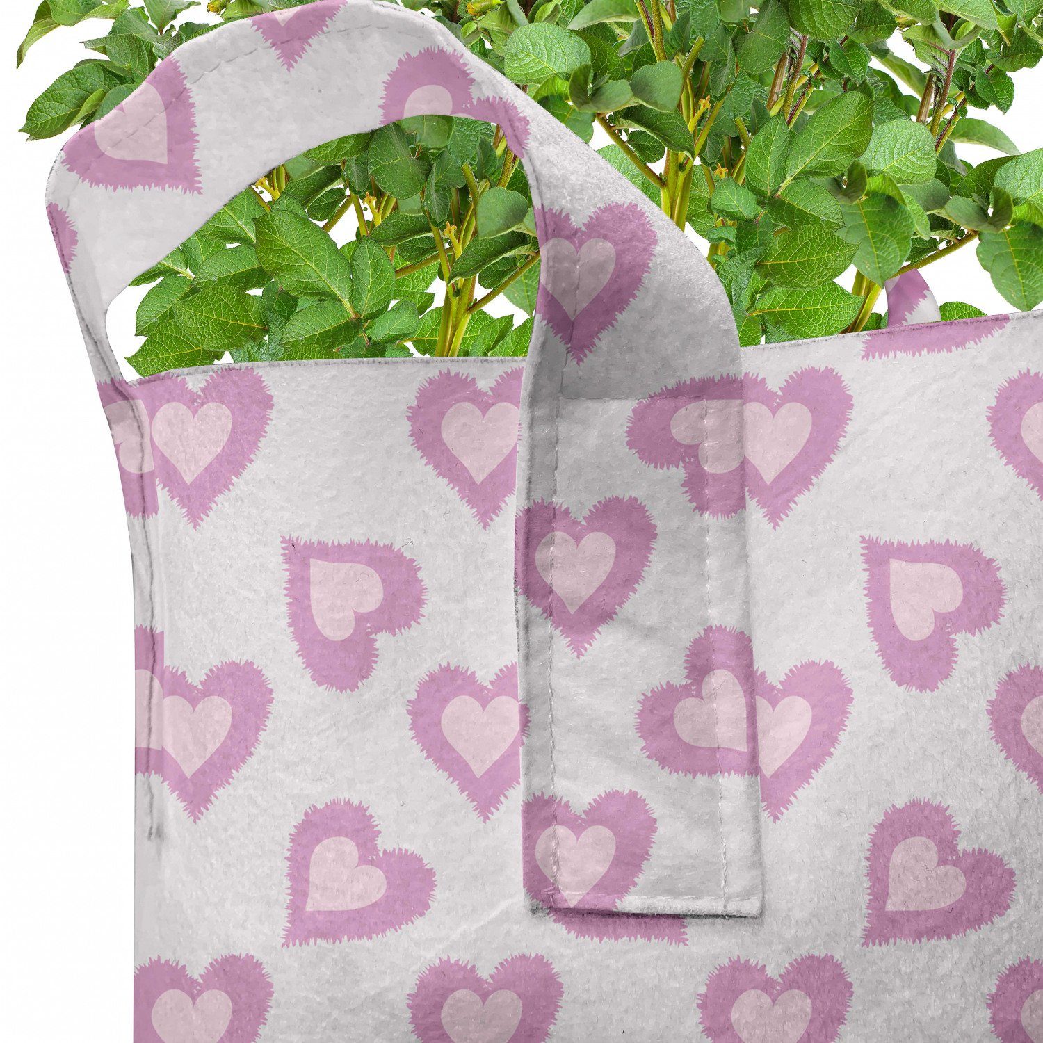 Herzen Liebe Griffen Pflanzen, Stofftöpfe Abakuhaus Valentine inspiriert Pflanzkübel hochleistungsfähig für mit