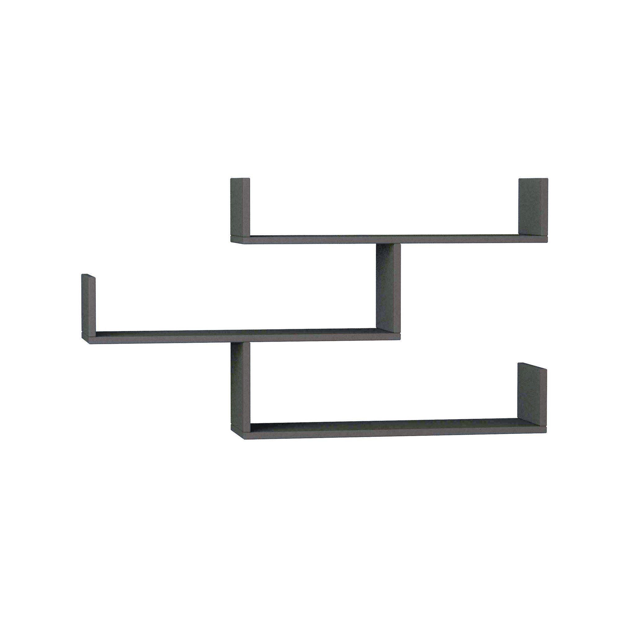 Skye Decor Wandregal 100% MELAMINE COATED PARTICLE BOARD, 67 cm x 22 cm x 120 cm E1649