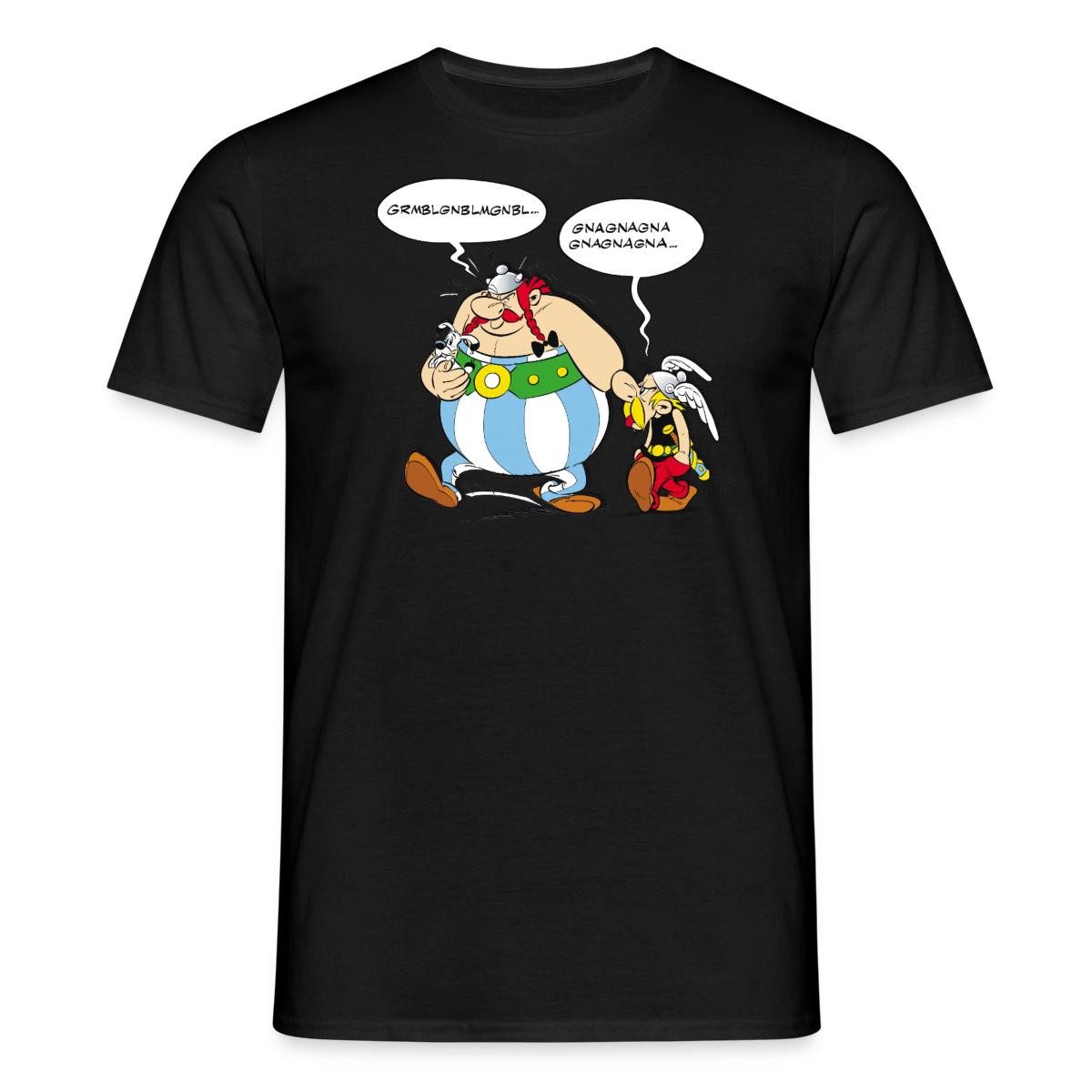 Spreadshirt Asterix & Obelix Schmollend Streit Beleidigt Männer T-Shirt (1-tlg)