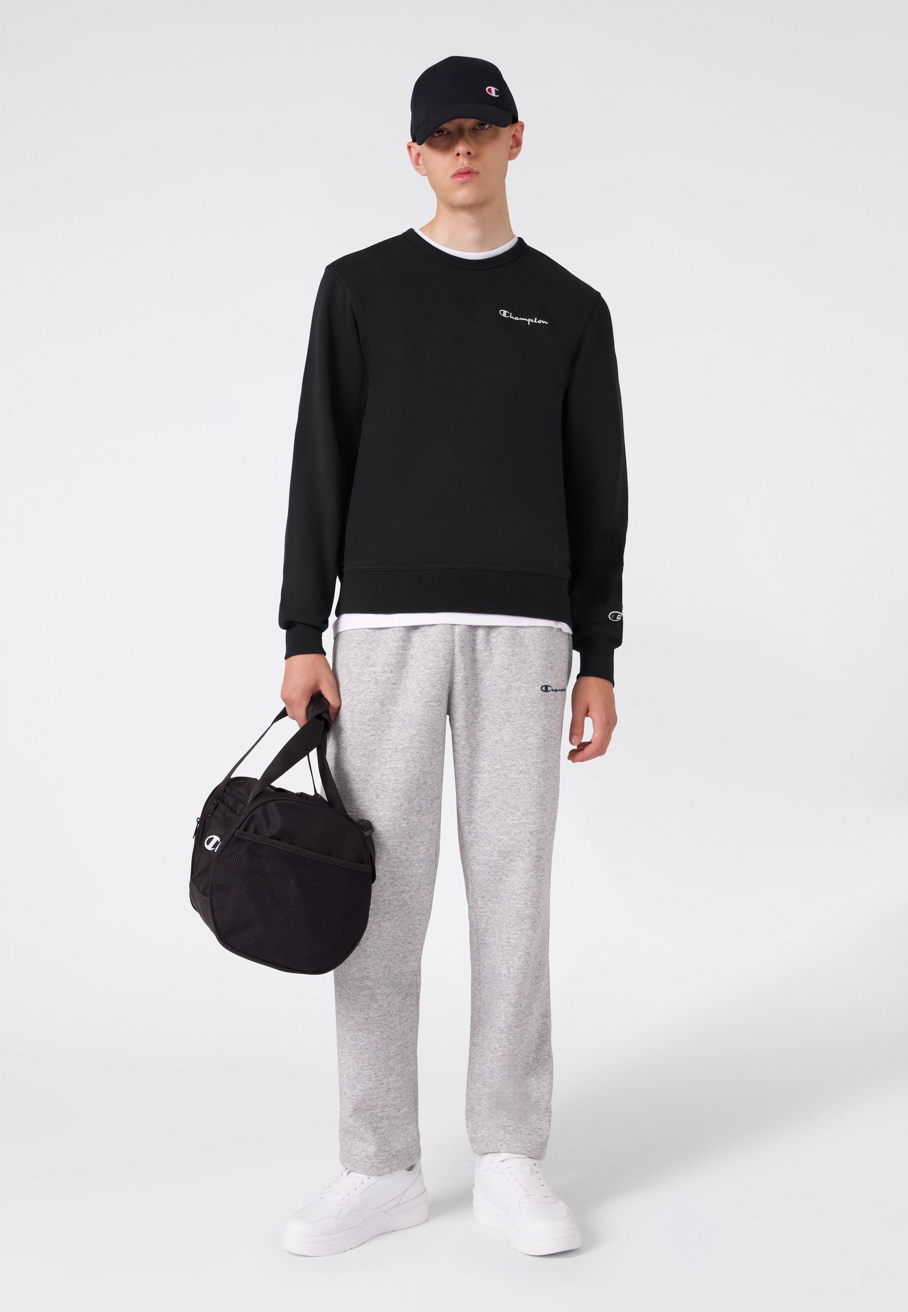 Champion Sweatshirt ICONS CONTRAST Fleece Crewneck Sweatshirt mit Crewneck-Ausschnitt, aus Baumwolle und Polyester