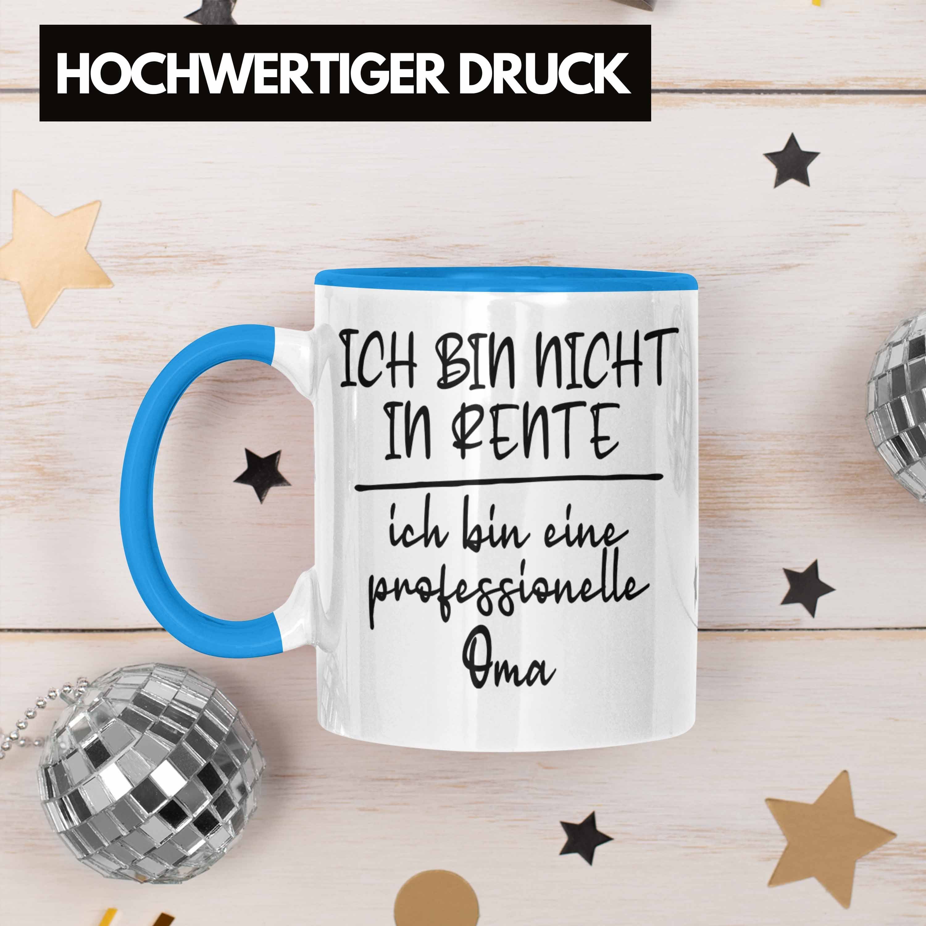 Trendation Tasse Blau Rente Tasse Geschenkidee Oma Trendation Grossvater - Geschenk Professioneller