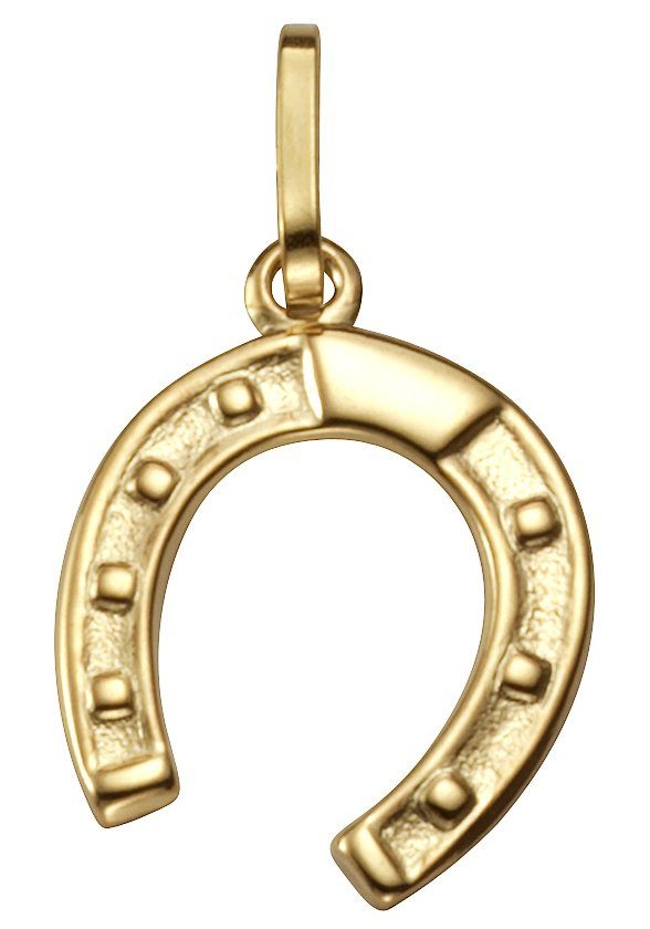 Kettenanhänger Schmuck Geschenk Gold 333 Halsschmuck Anhänger für Halskette Hufeisen