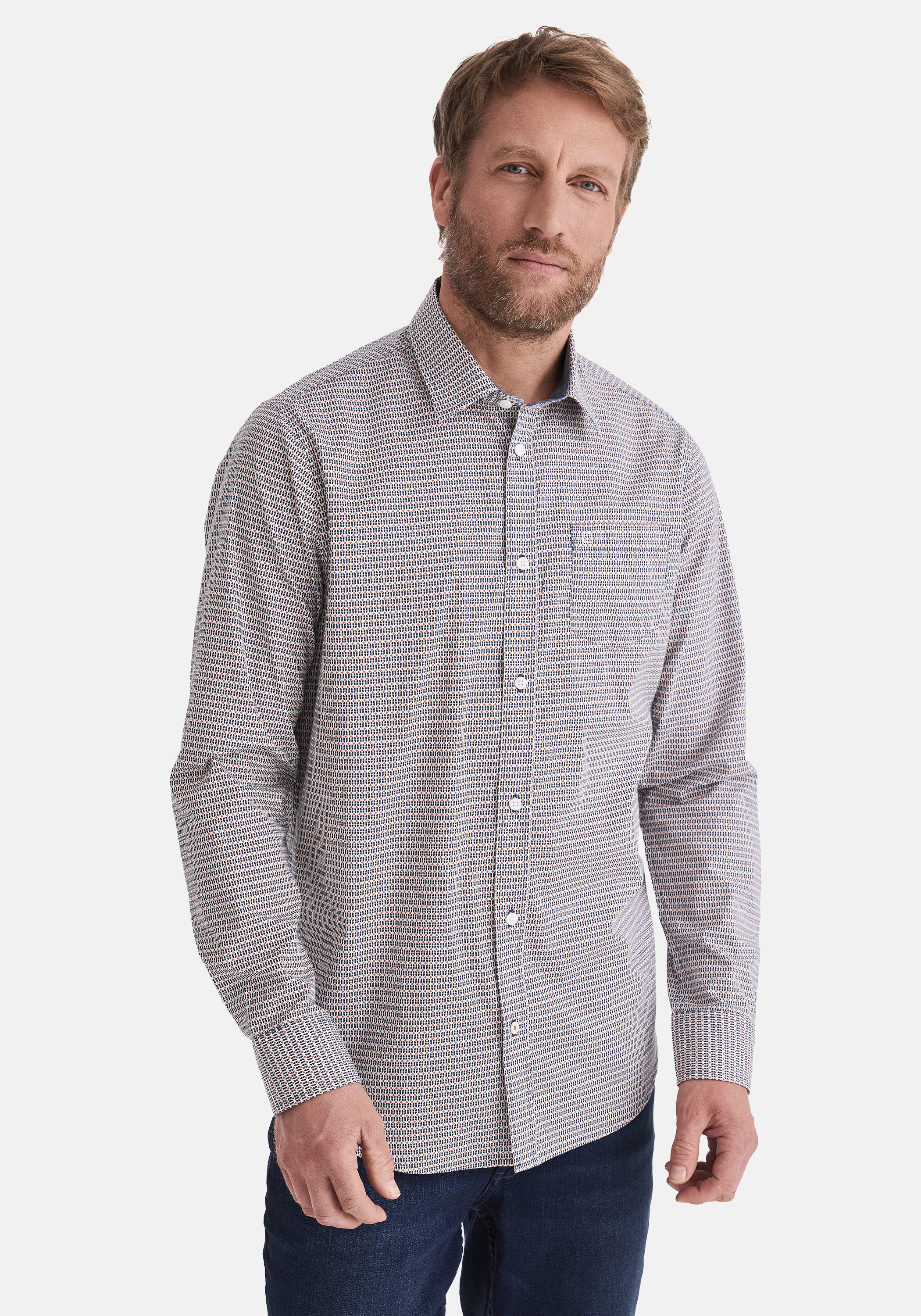 Stooker Men Langarmhemd HUGH Hemd Langarm Regular Fit Langarm Hemd Regular günstig online kaufen