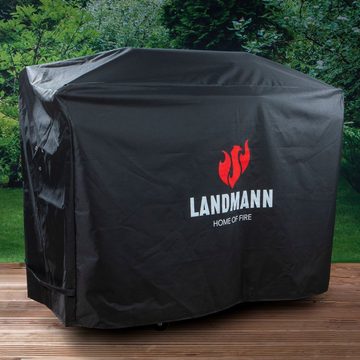 LANDMANN Grillabdeckhaube Wetterschutzhaube Premium 62x145x120cm, kältebeständig atmungsaktiv wasserdicht reißfest