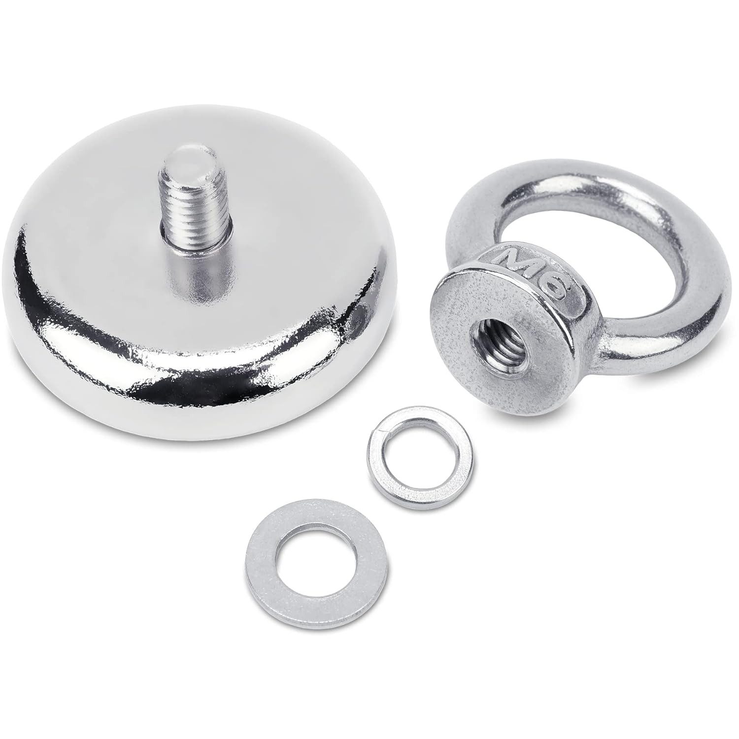 FELIXLEO Magnethalter 2 Stk Extrem Starke Magnete 125 kg Traglast Magnethaken (1-St)
