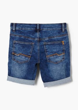 s.Oliver Jeansshorts Slim Fit: Bermuda aus Felpa-Denim Waschung