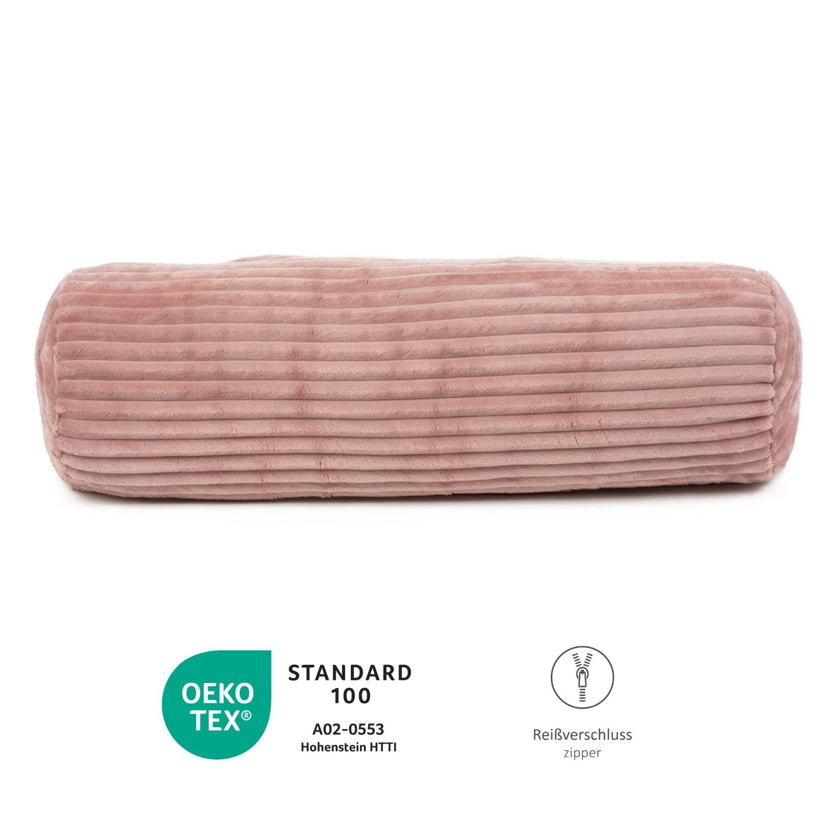 liebling Dekokissen Kopfkissen mit Cord-Optik, mit Reißverschluss konfektioniert, Ökotex Standard 100