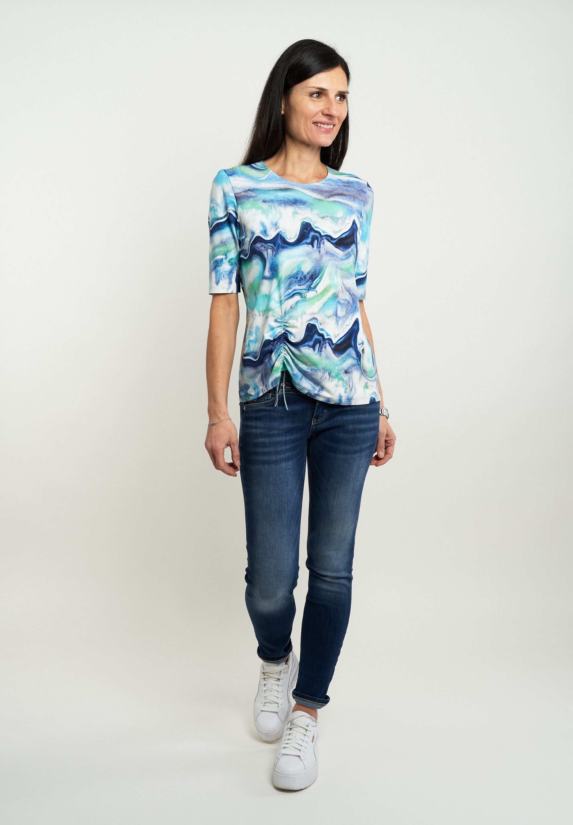 Seidel Moden Kurzarmshirt mit All-Over Print, MADE IN GERMANY günstig online kaufen