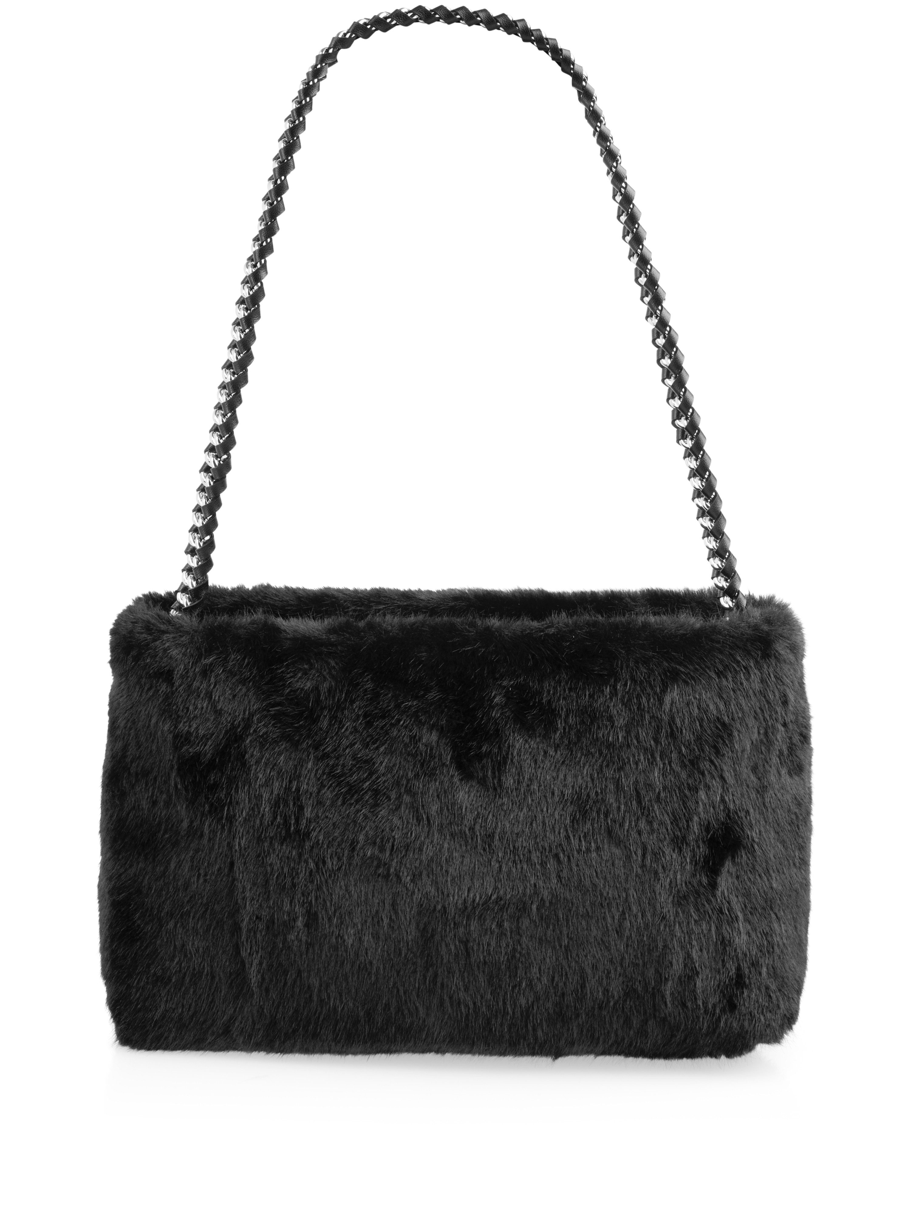 Marc Cain Schultertasche Collections City Tour, Damen Abendtasche, Clutch, Handtasche mit Ketten Riemchen