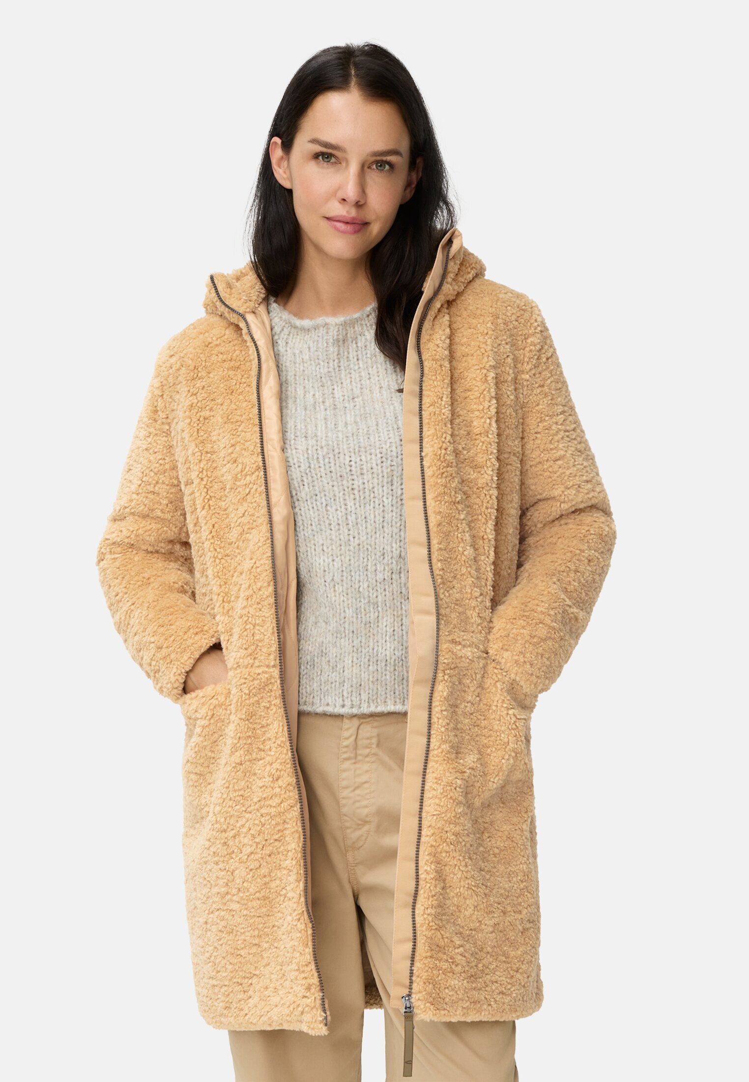 camel active Langmantel mit Kapuze Langarm Kapuze Kapuze günstig online kaufen