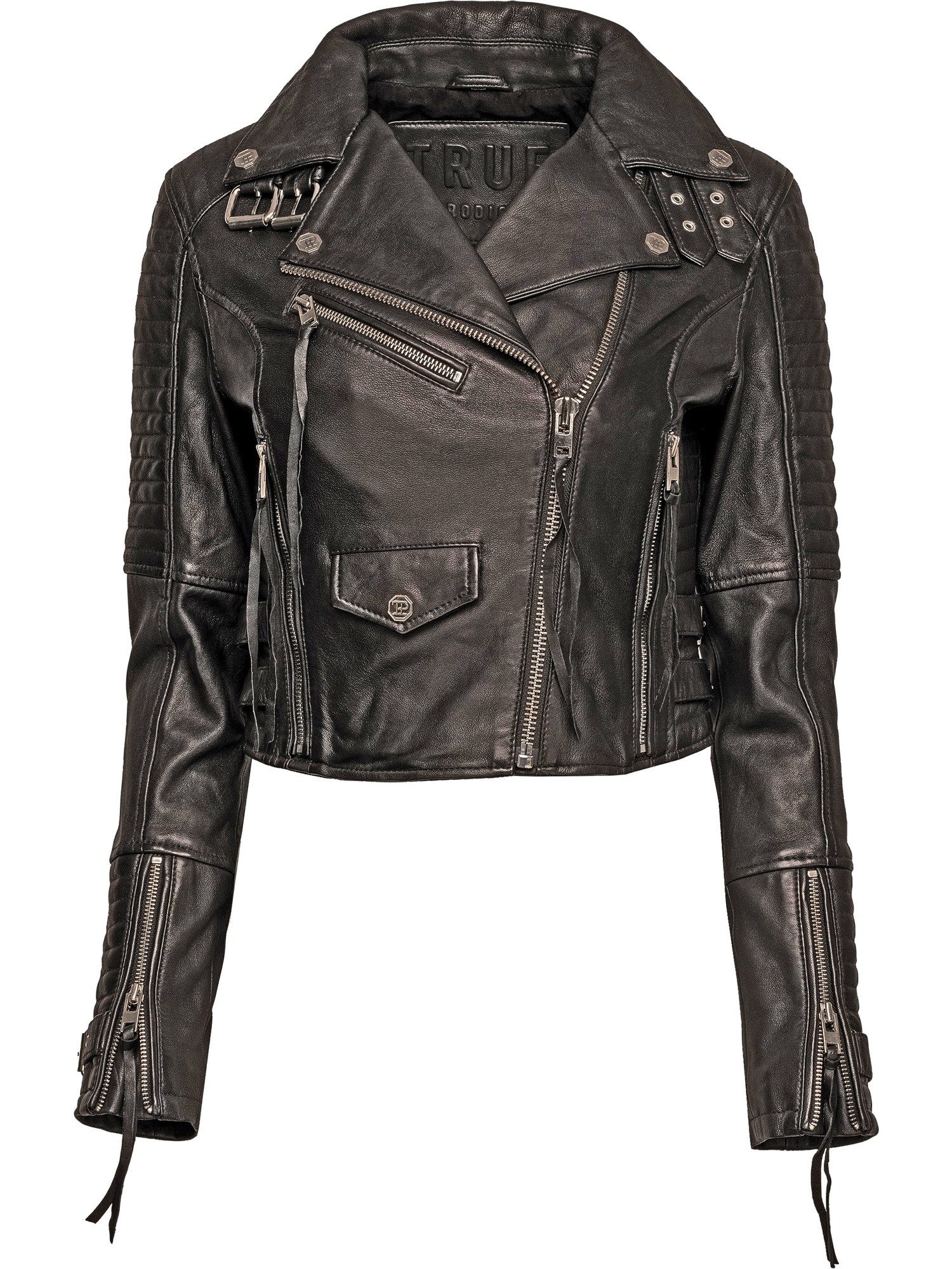 trueprodigy Lederjacke Freya mit Reißverschluss Details günstig online kaufen