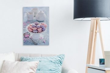 OneMillionCanvasses® Leinwandbild Macaron - Luxus - Patisserie, (1 St), Leinwandbild fertig bespannt inkl. Zackenaufhänger, Gemälde, 20x30 cm