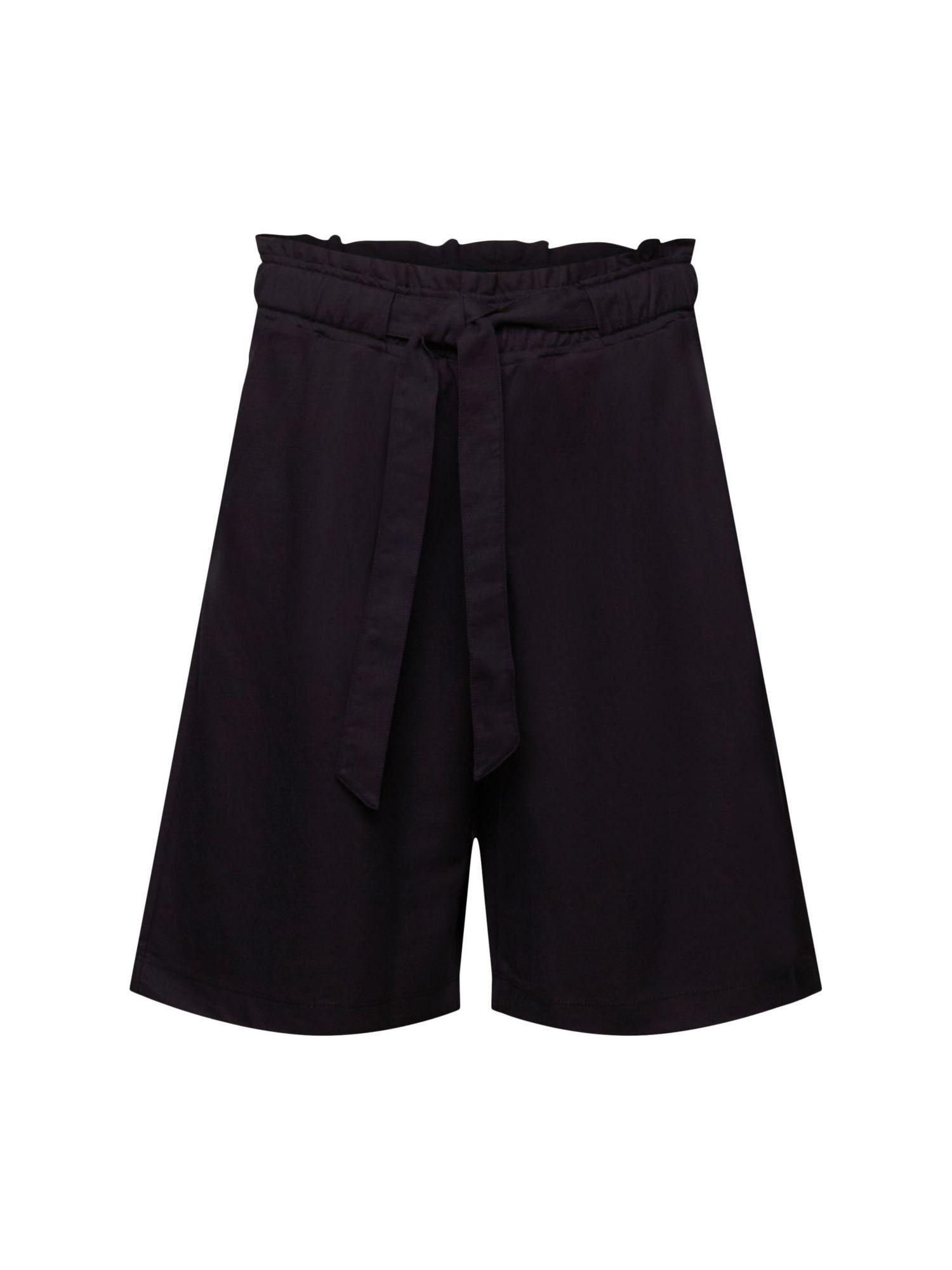 Esprit Shorts Pull-on Bermudashorts mit Bindegürtel (1-tlg) BLACK