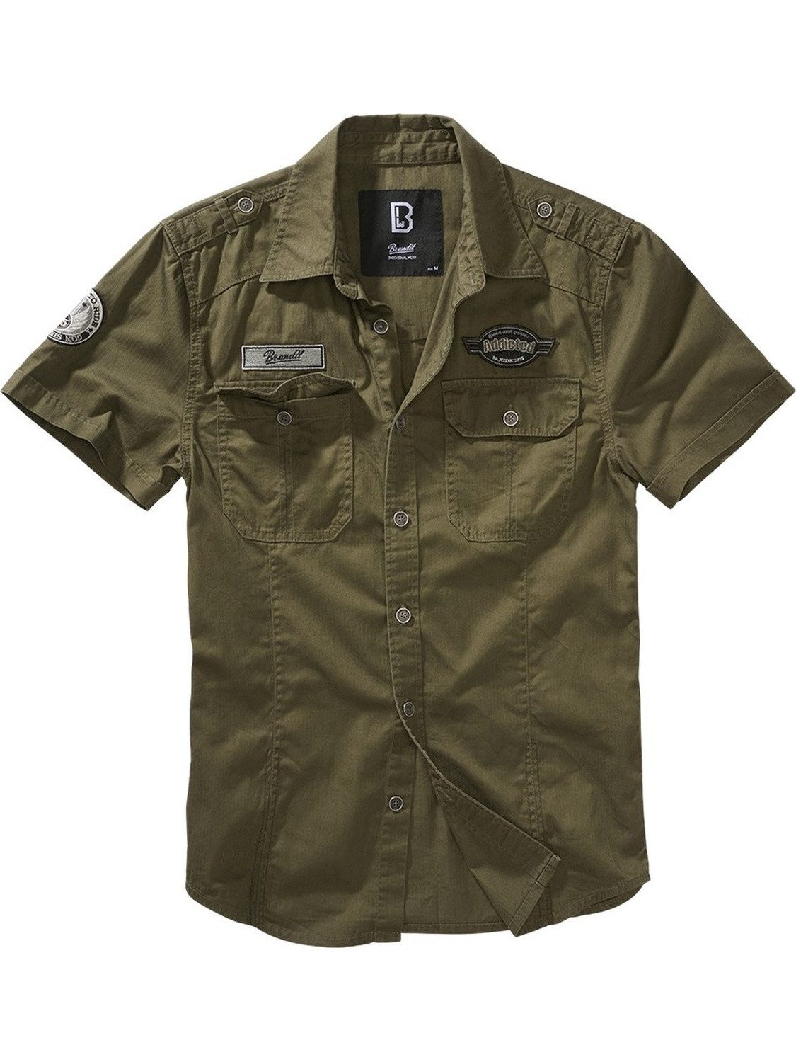 Brandit Langarmhemd Luis Vintage Shirt Short Sleeve