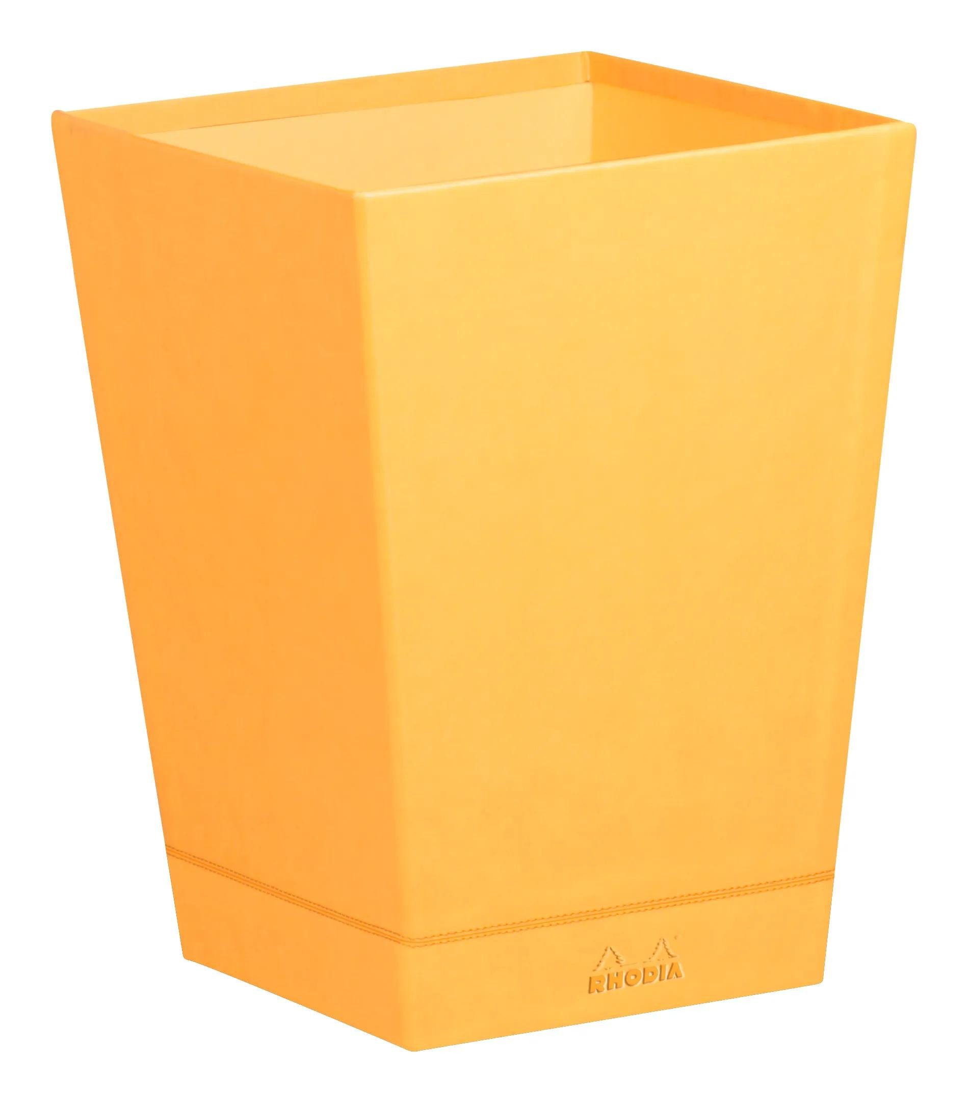 Rhodia Notizheft Rhodiarama Papierkorb aus Kunstleder, 27x27x32cm - Orange 118820C, Rhodia, Blöcke, Hefte und Notizbücher