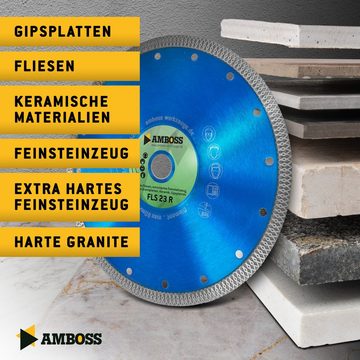 Amboss Werkzeuge Kreissägeblatt FLS 23R Diamant Trennscheibe 230 x 2 x 22.2, 22.2 mm (Bohrung) 2 mm (Dicke)