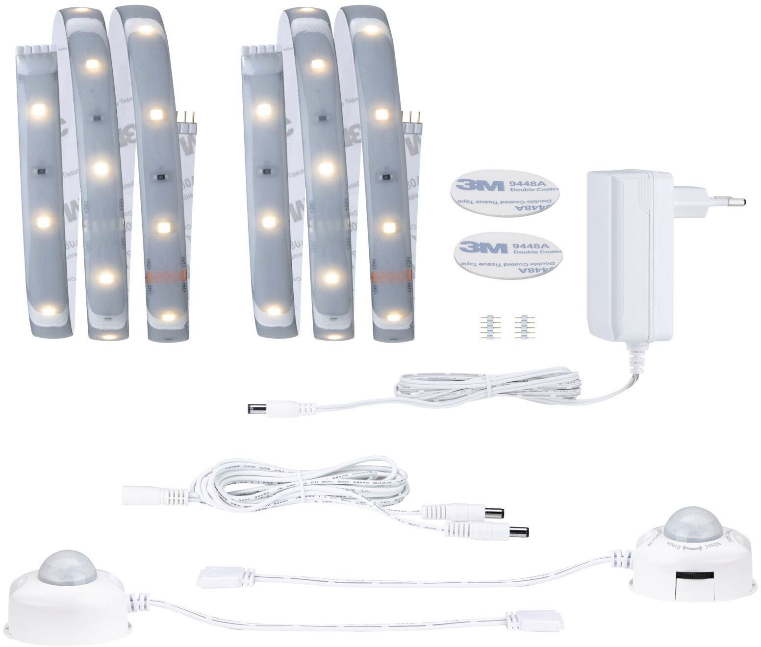 LED-Streifen MaxLED 250 Comfort Set für Doppelbett 1m 2700K 2x4W 24VA Silber