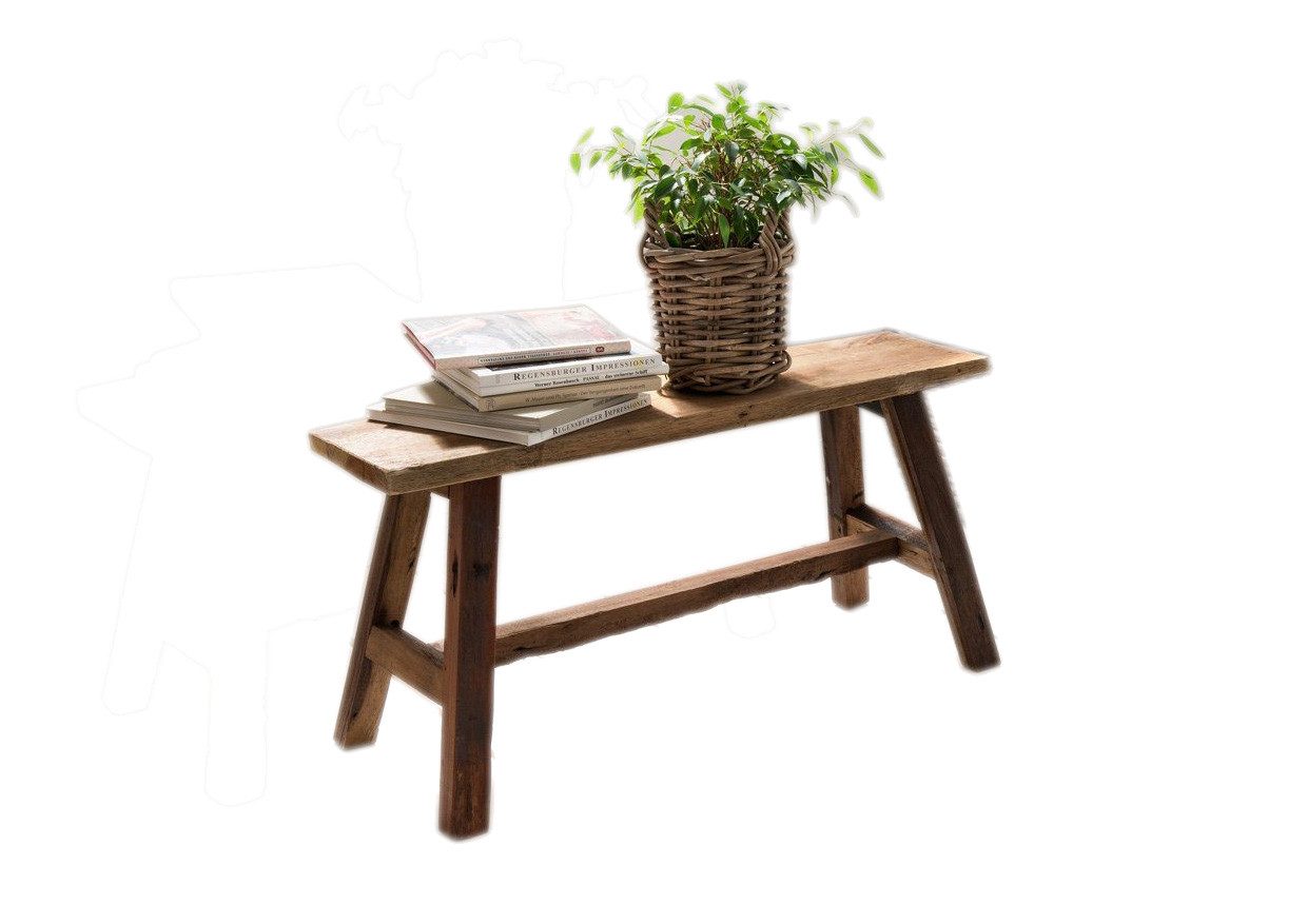 More2Home Sitzhocker Deko-Bank, RANCH-M, Teakholz, 90 günstig online kaufen
