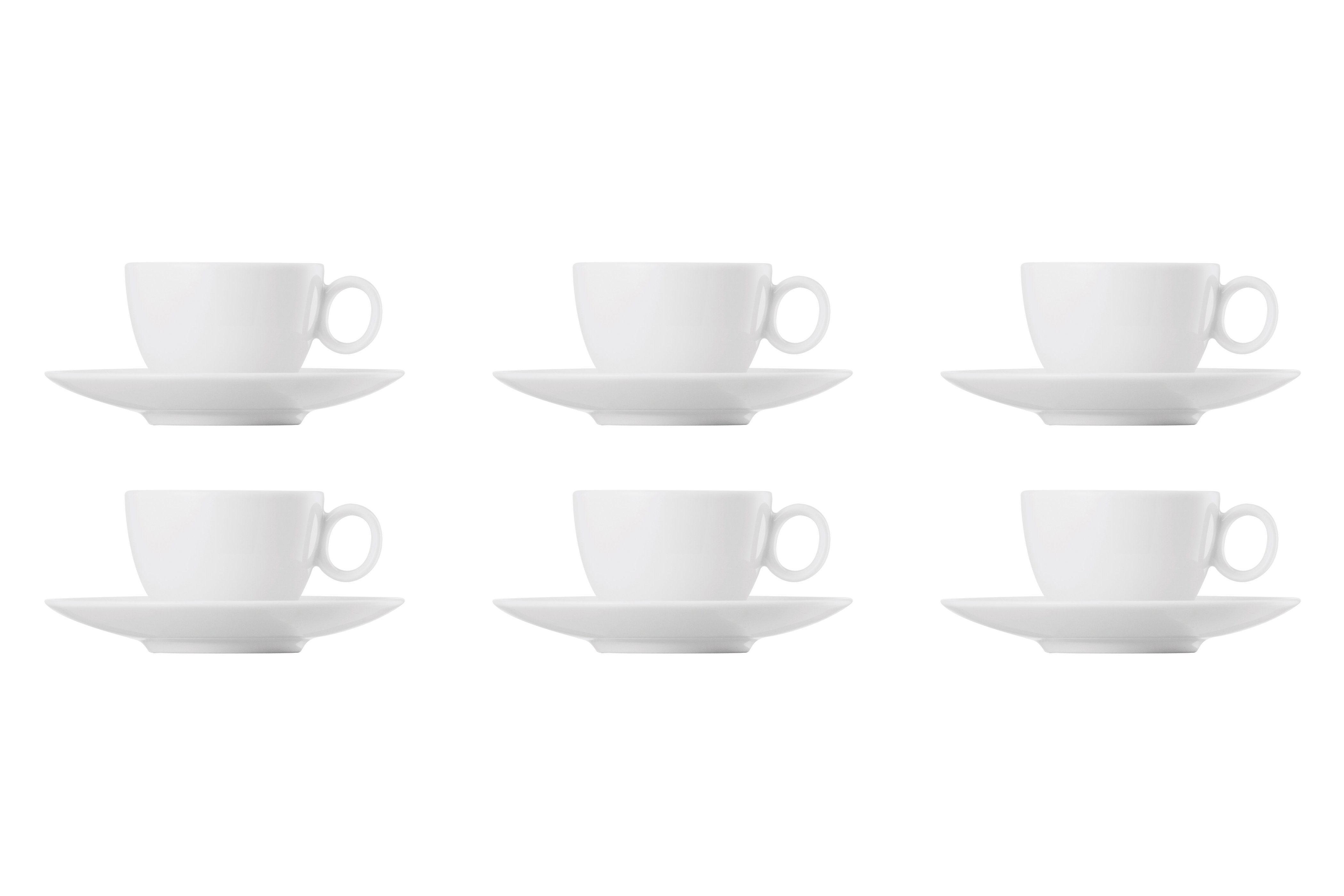 Thomas Porzellan Kombiservice Espresso-Set 12-tlg. - LOFT Weiß