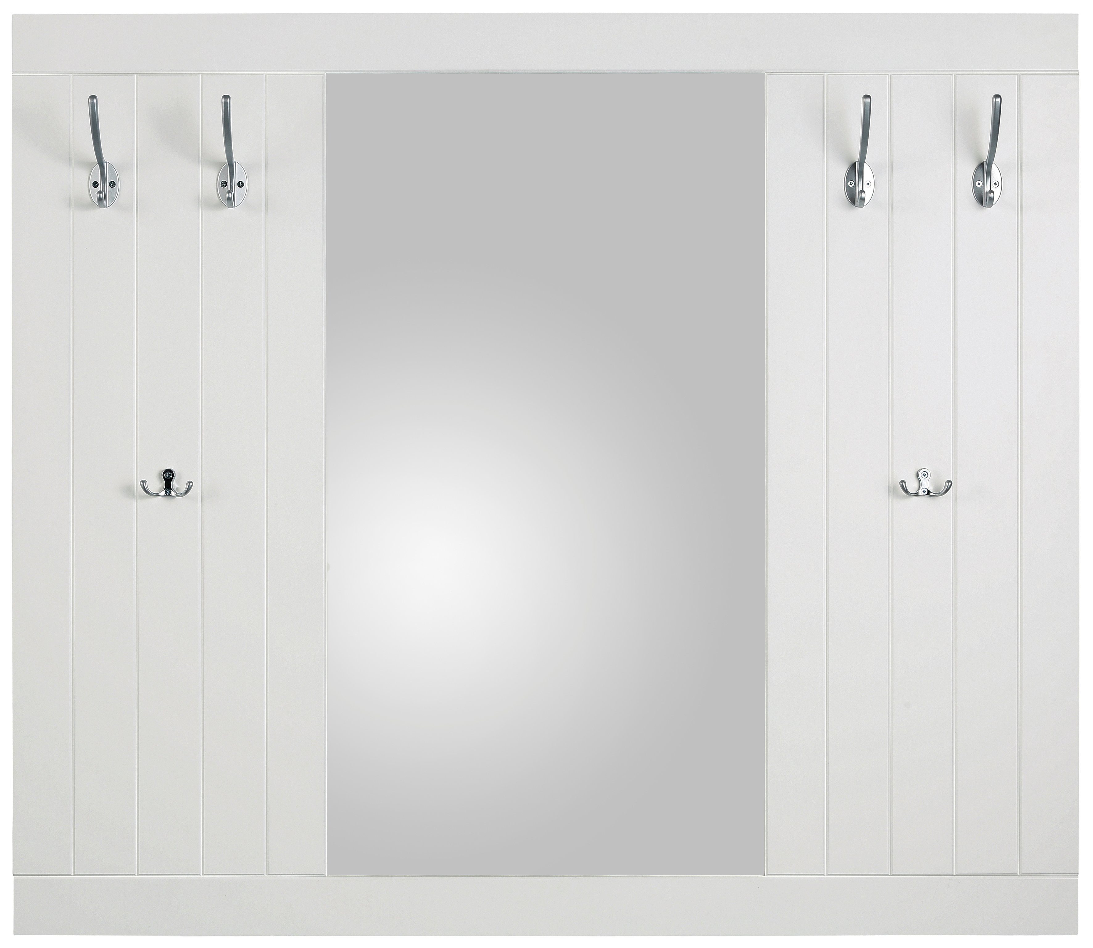 Home affaire Garderoben-Set bestehend Garderobenschrank Nekso, aus Schuhkommode, und weiß (3-St) (3-St), Paneel