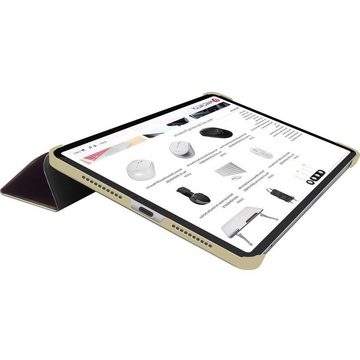 Macally Tablet-Hülle Smart Case Tasche Book-Stand Cover Hülle Gold, Standfunktion Magnet-Verschluss für Apple iPad mini 6 2021 8,3"