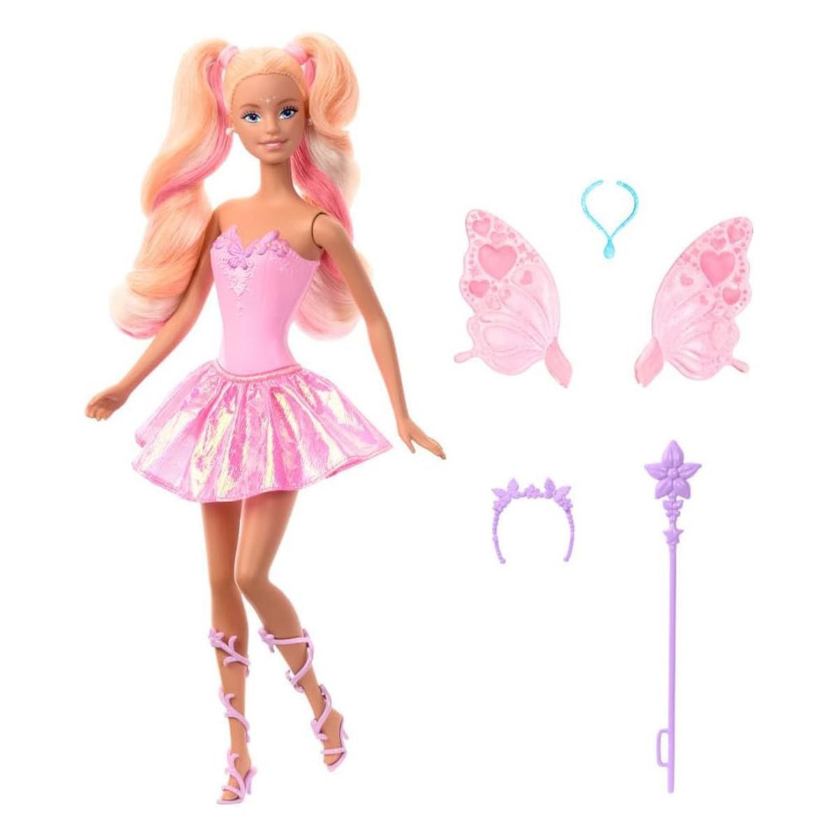 Mattel® Stehpuppe Mattel JCP76 - Barbie - Fee mit Farbwechseleffekt bei Flügeln und Out – Bild 2 von 5