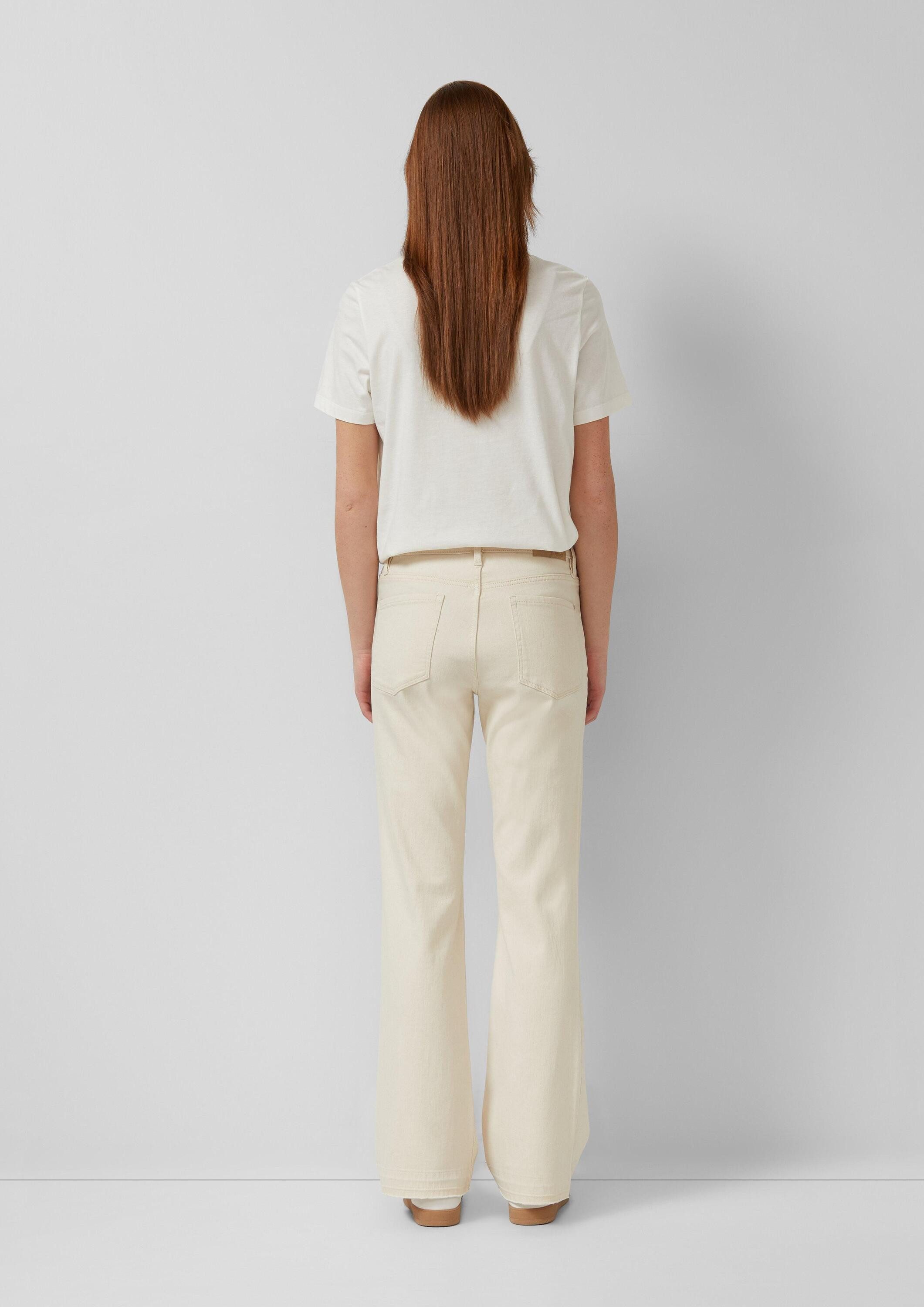 s.Oliver Bootcut-Jeans Jeans-Hose Jeans / Regular Fit / Mid Rise / Flared Leg / ausgefranster Saum